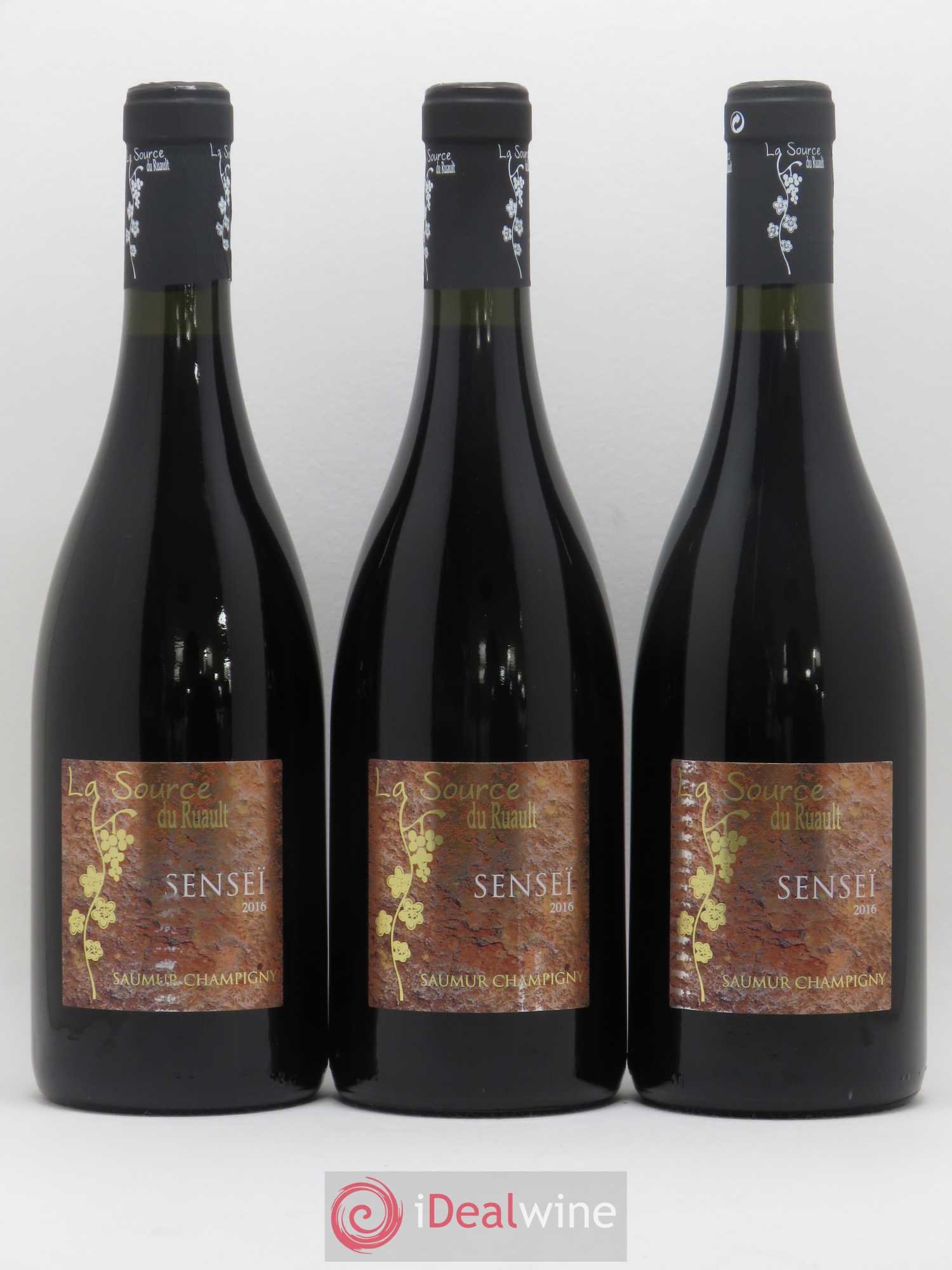 Saumur-Champigny Senseï La Source du Ruault (sans prix de réserve) 2016 - Posten von 3 Flaschen - 0