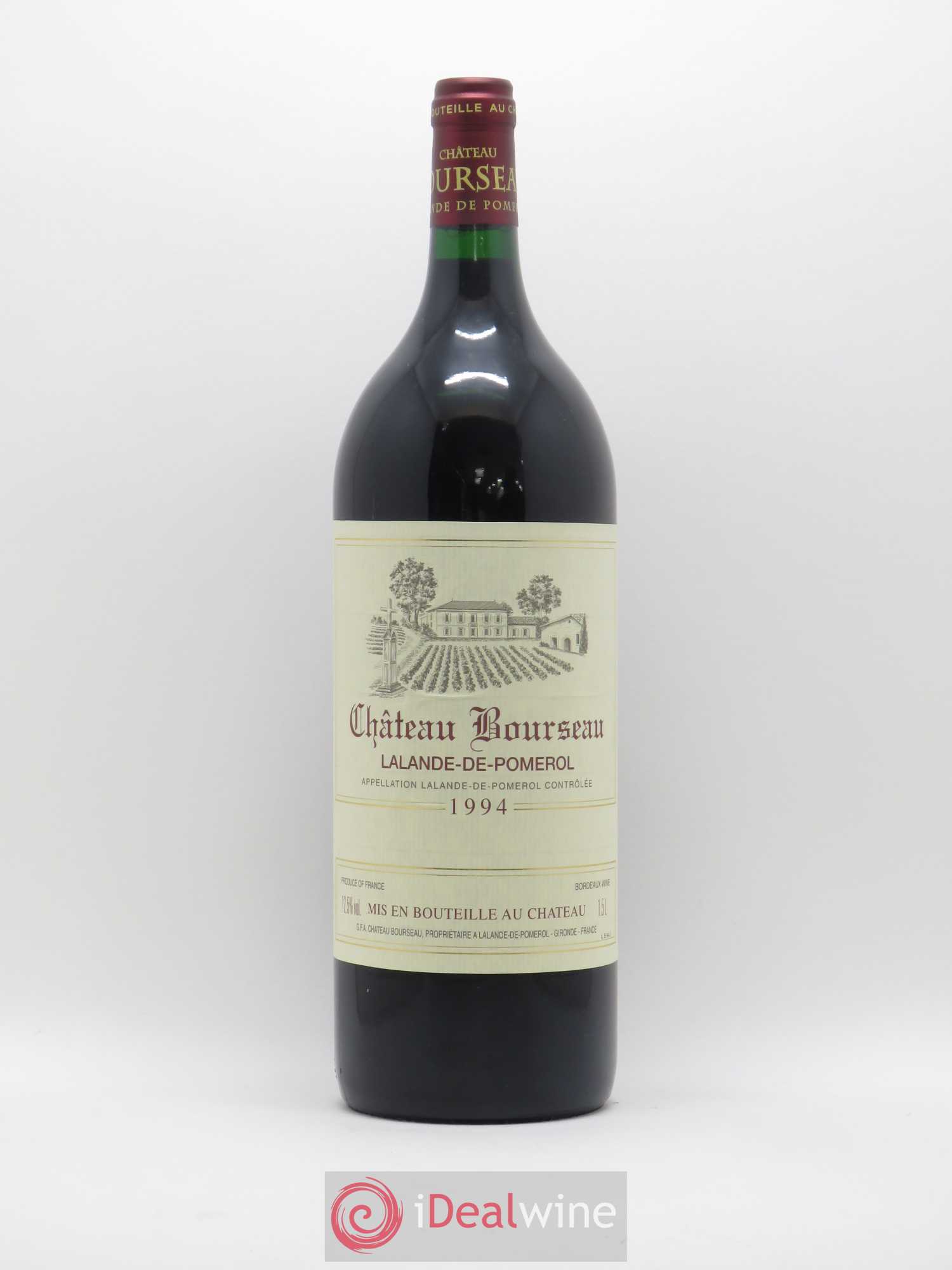 Lalande-de-Pomerol Château Bourseau (sans prix de réserve) 1994 - Posten von 1 Magnum - 0