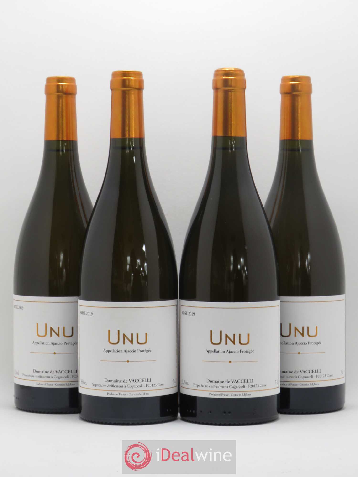 Ajaccio Unu Vaccelli (sans prix de réserve) 2019 - Lot de 4 bouteilles - 0