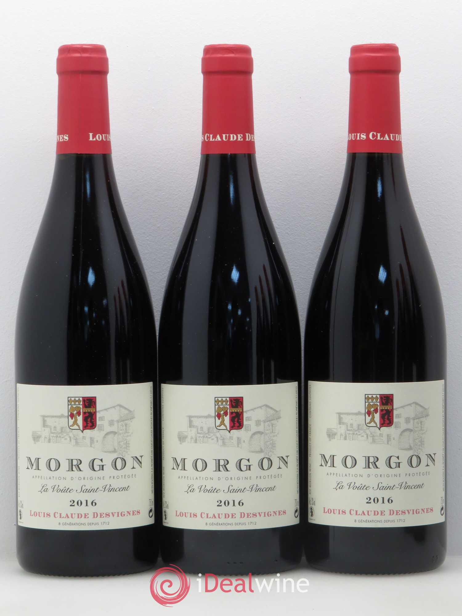 Morgon La Voûte Saint Vincent Louis-Claude Desvignes  (sans prix de réserve) 2016 - Lot de 6 bouteilles - 1