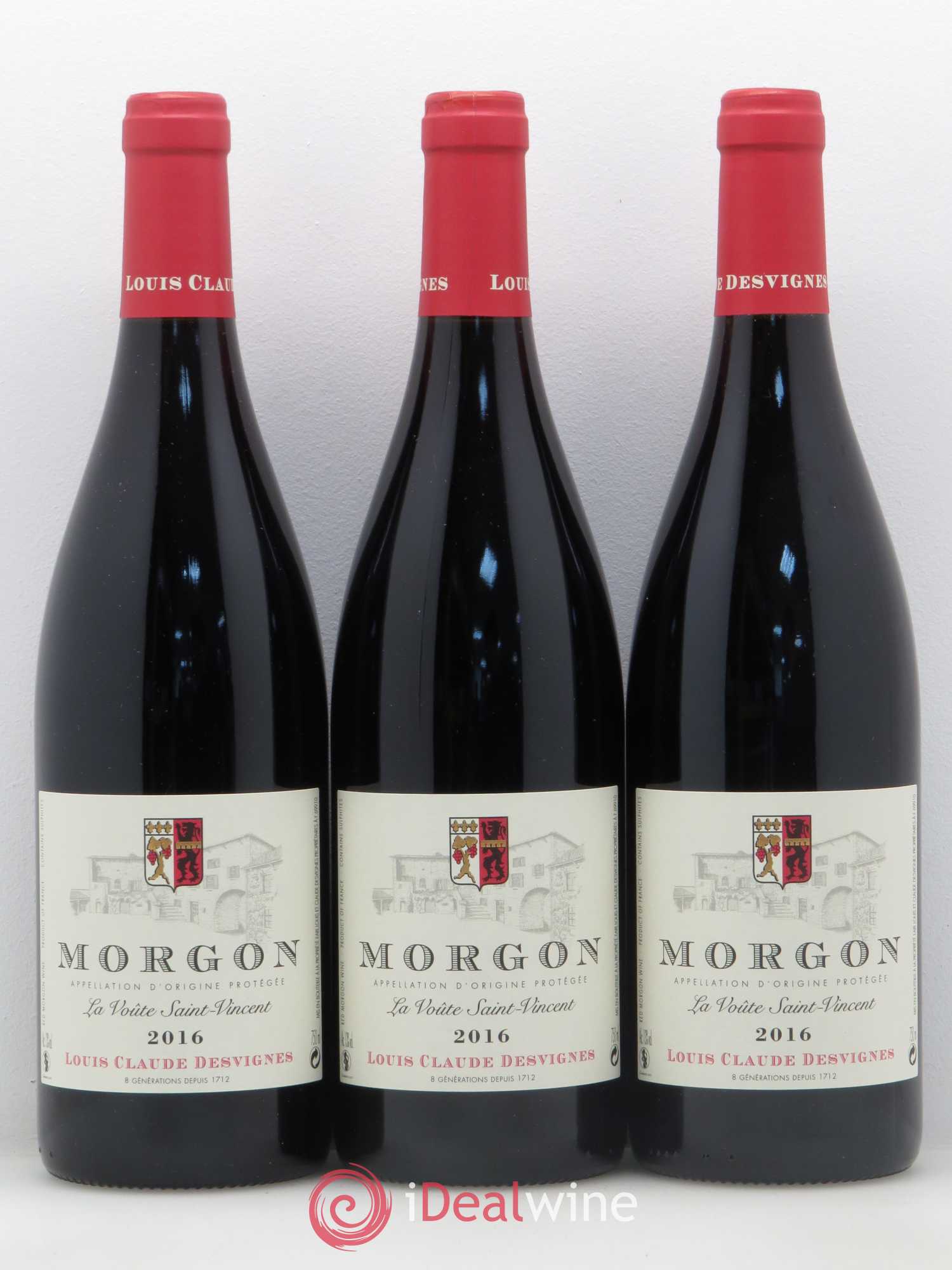 Morgon La Voûte Saint Vincent Louis-Claude Desvignes  (sans prix de réserve) 2016 - Lot de 6 bouteilles - 2
