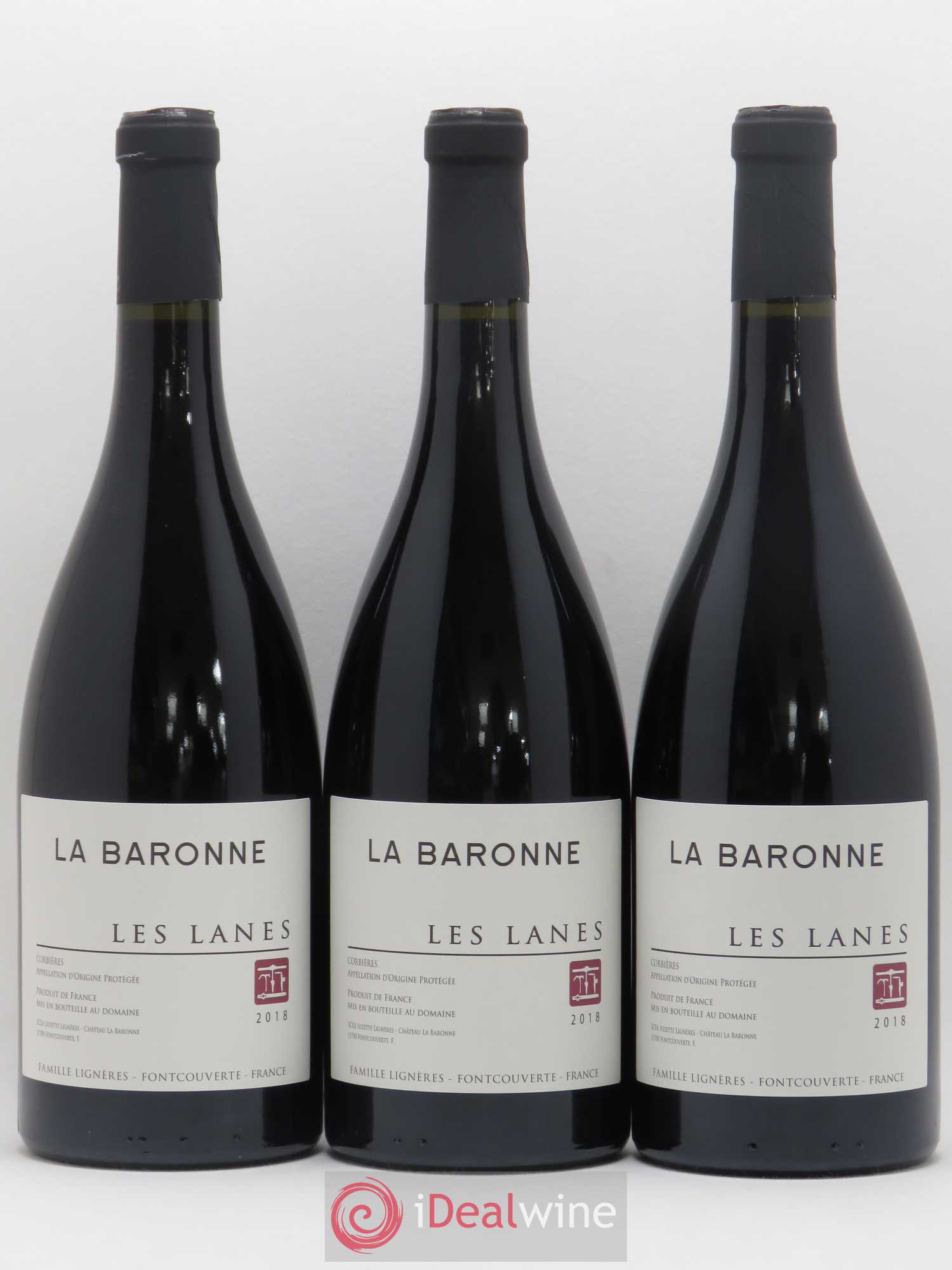 Corbières Les Lanes Château La Baronne (sans prix de réserve) 2018 - Posten von 3 Flaschen - 0