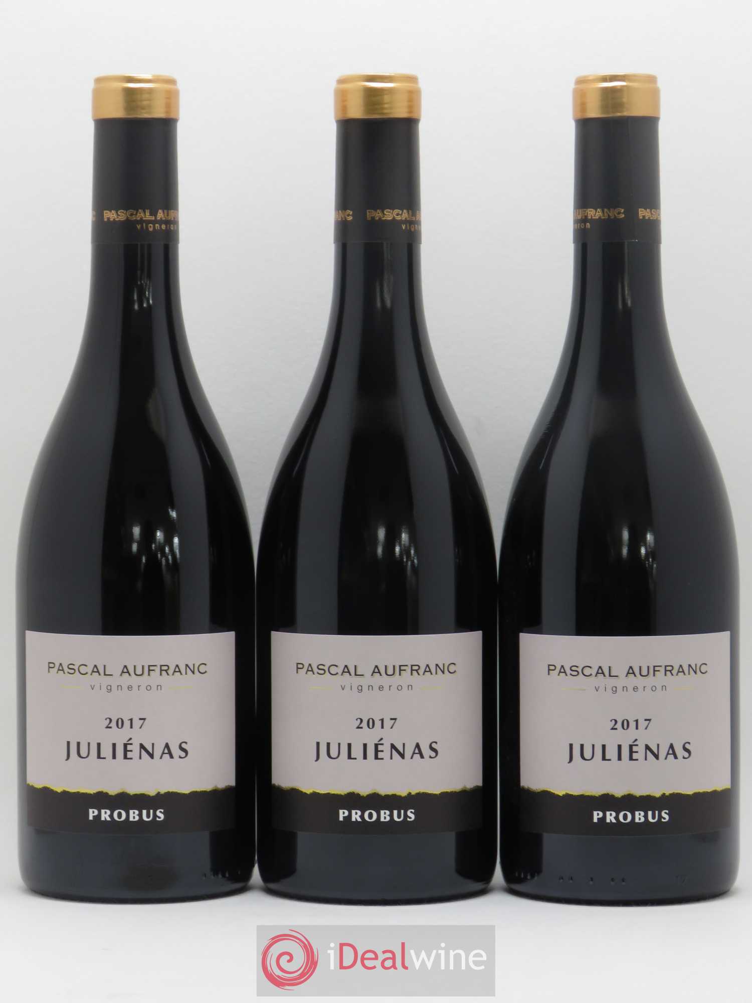 Juliénas Probus Pascal Aufranc (sans prix de réserve) 2017 - Lot de 3 bouteilles - 0