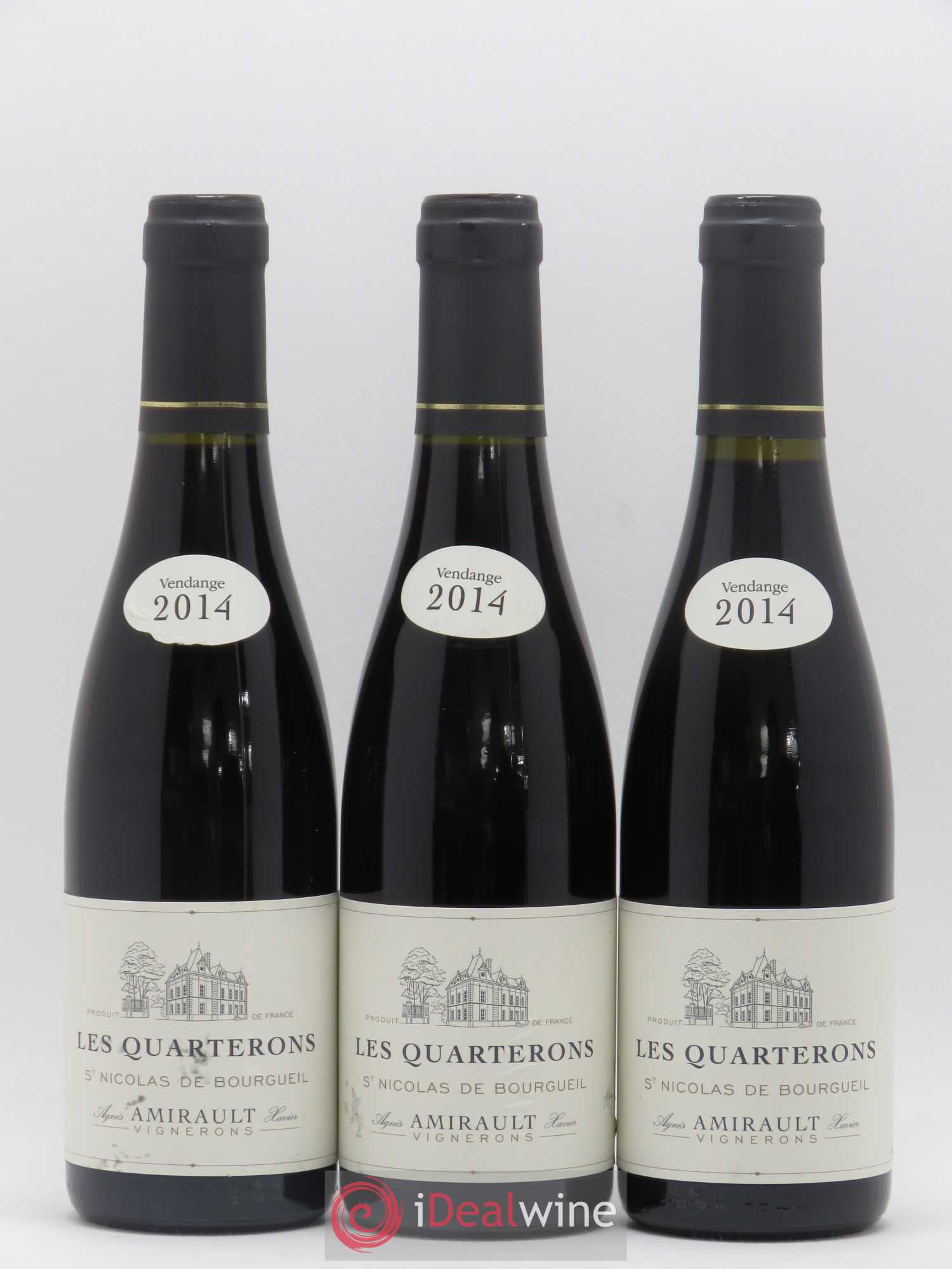 Saint-Nicolas de Bourgueil Les Quarterons Agnès et Xavier Amirault  (sans prix de réserve) 2014 - Lot de 12 demi bouteilles - 2