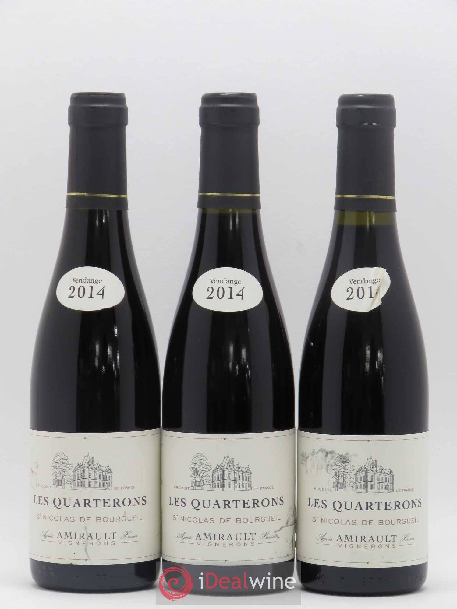 Saint-Nicolas de Bourgueil Les Quarterons Agnès et Xavier Amirault  (sans prix de réserve) 2014 - Lot de 12 demi bouteilles - 4