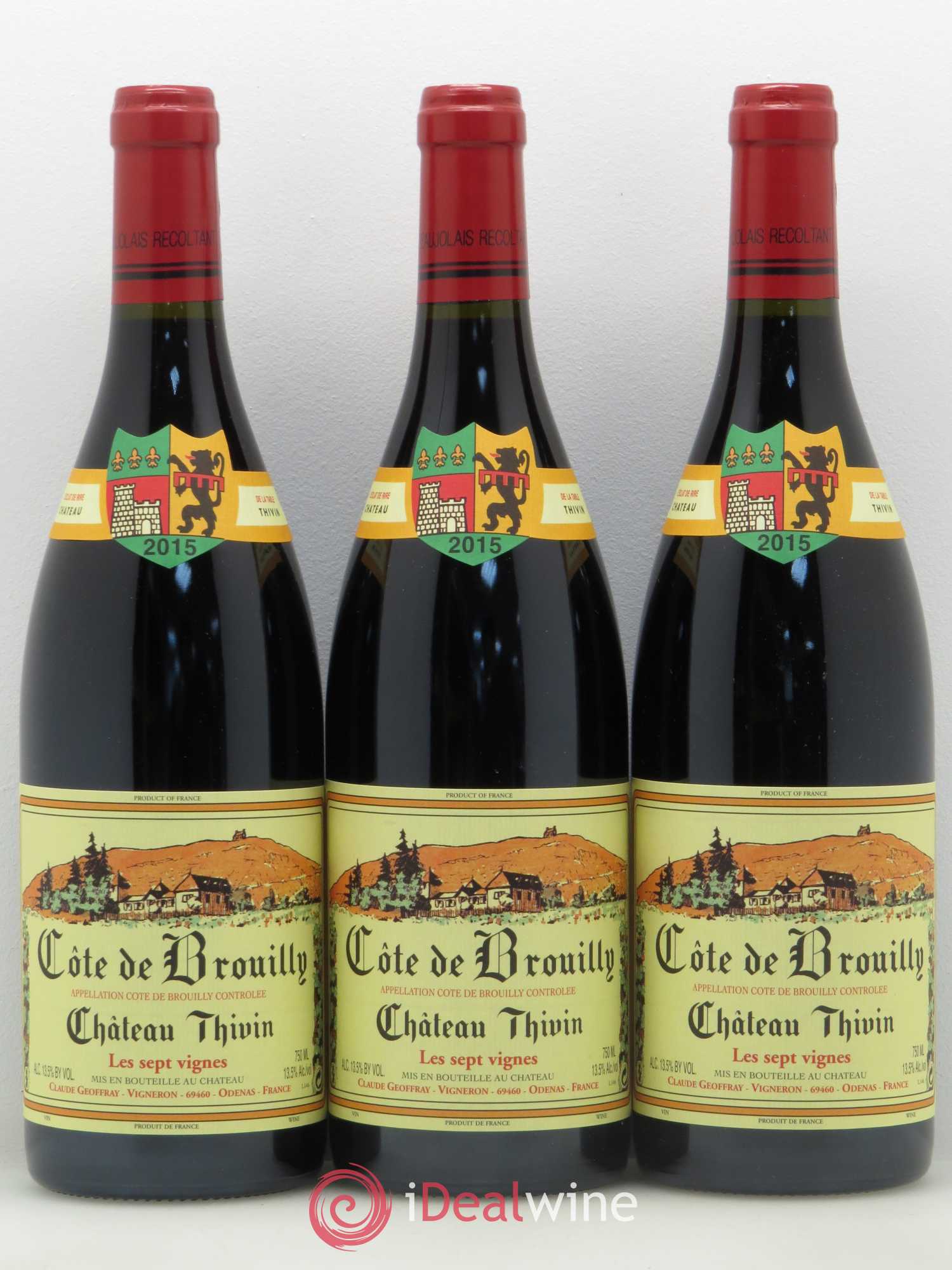 Côte de Brouilly Les 7 Vignes Château Thivin 2015 - Lot de 6 bouteilles - 2