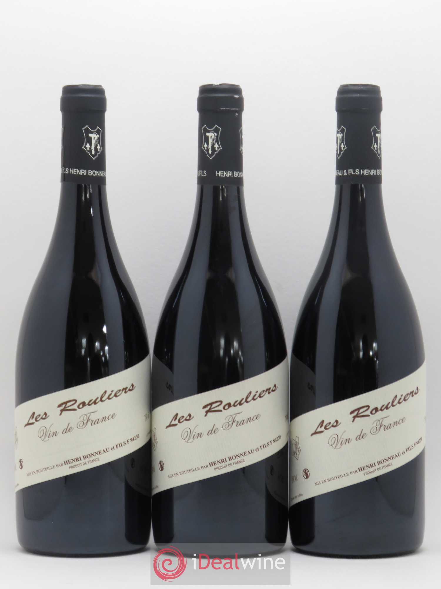 Vin de France Les Rouliers Henri Bonneau & Fils 09/19 - Lot de 3 bouteilles - 0