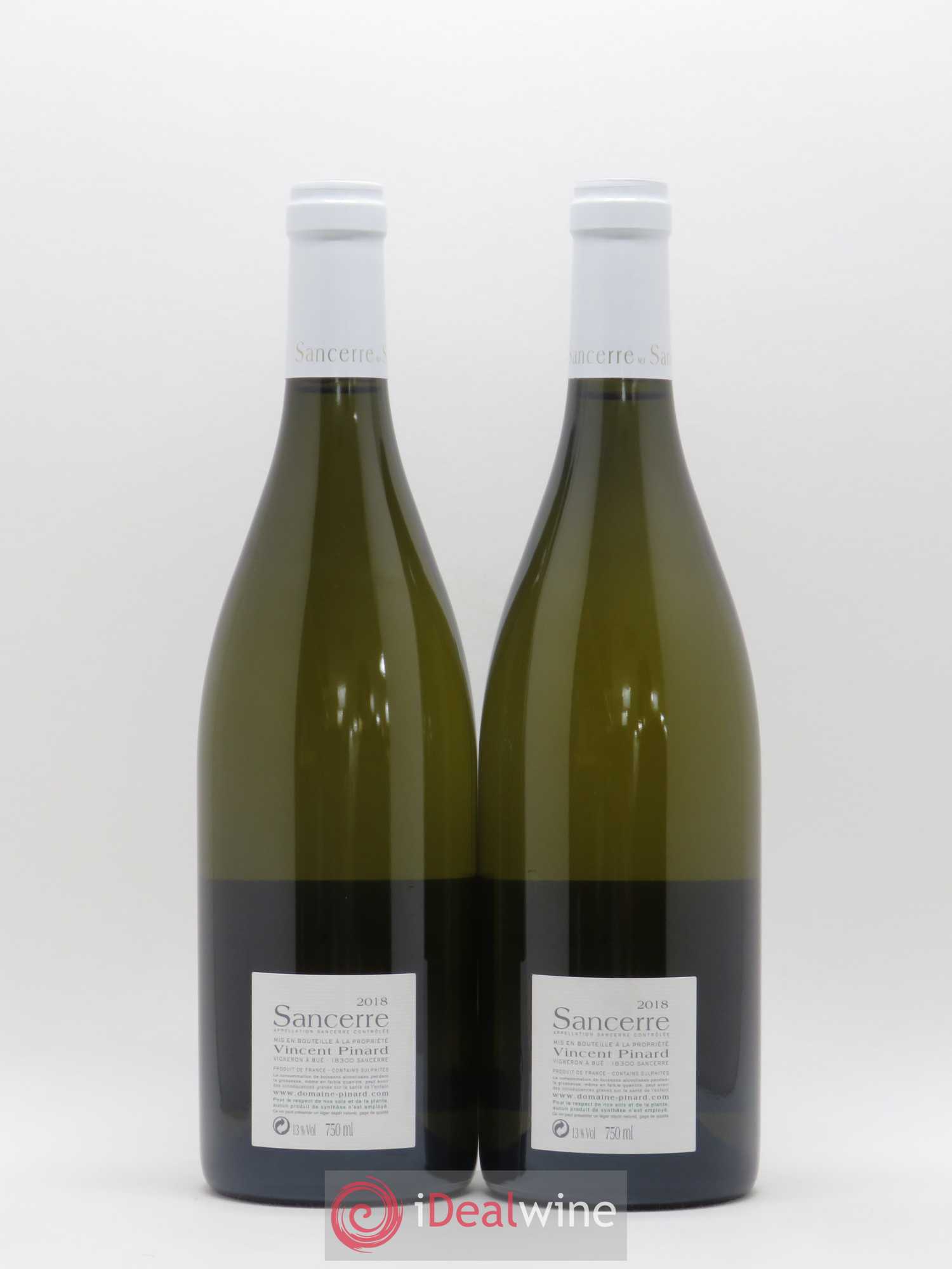 Sancerre Les Créots (anciennement Clémence) Vincent Pinard (sans prix de réserve) 2018 - Lot de 2 bouteilles - 1