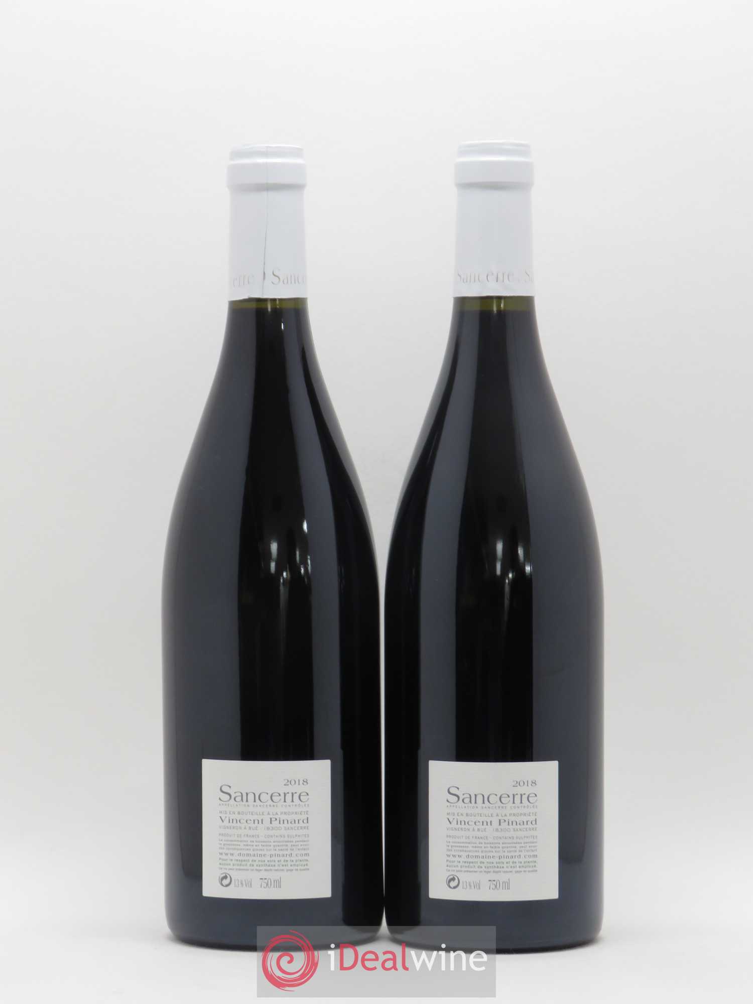 Sancerre Vincent Pinard (sans prix de réserve) 2018 - Lot de 2 bouteilles - 1