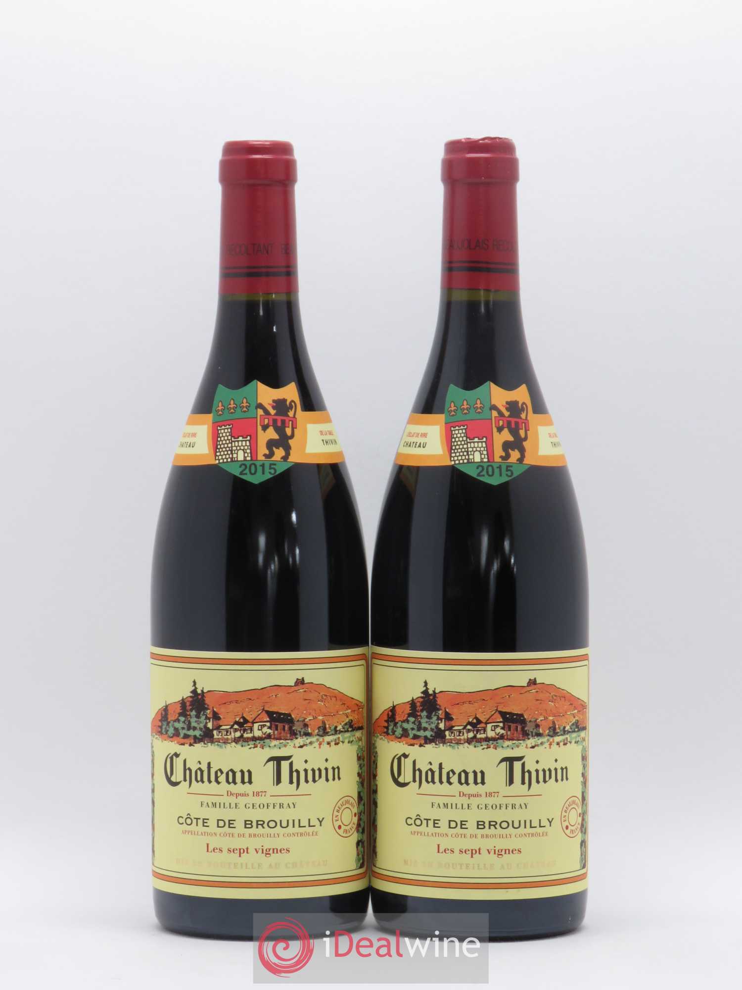 Côte de Brouilly Les 7 Vignes Château Thivin 2015 - Lot de 2 bouteilles - 0
