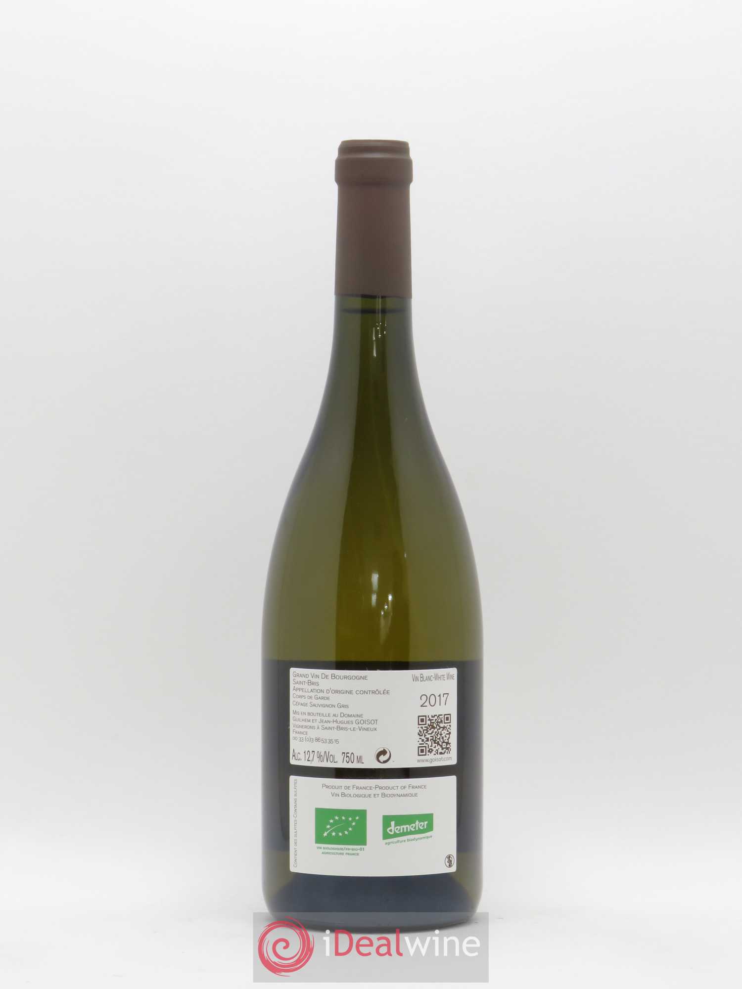Saint-Bris Corps de Garde Goisot (sans prix de réserve) 2017 - Lot de 1 bouteille - 1