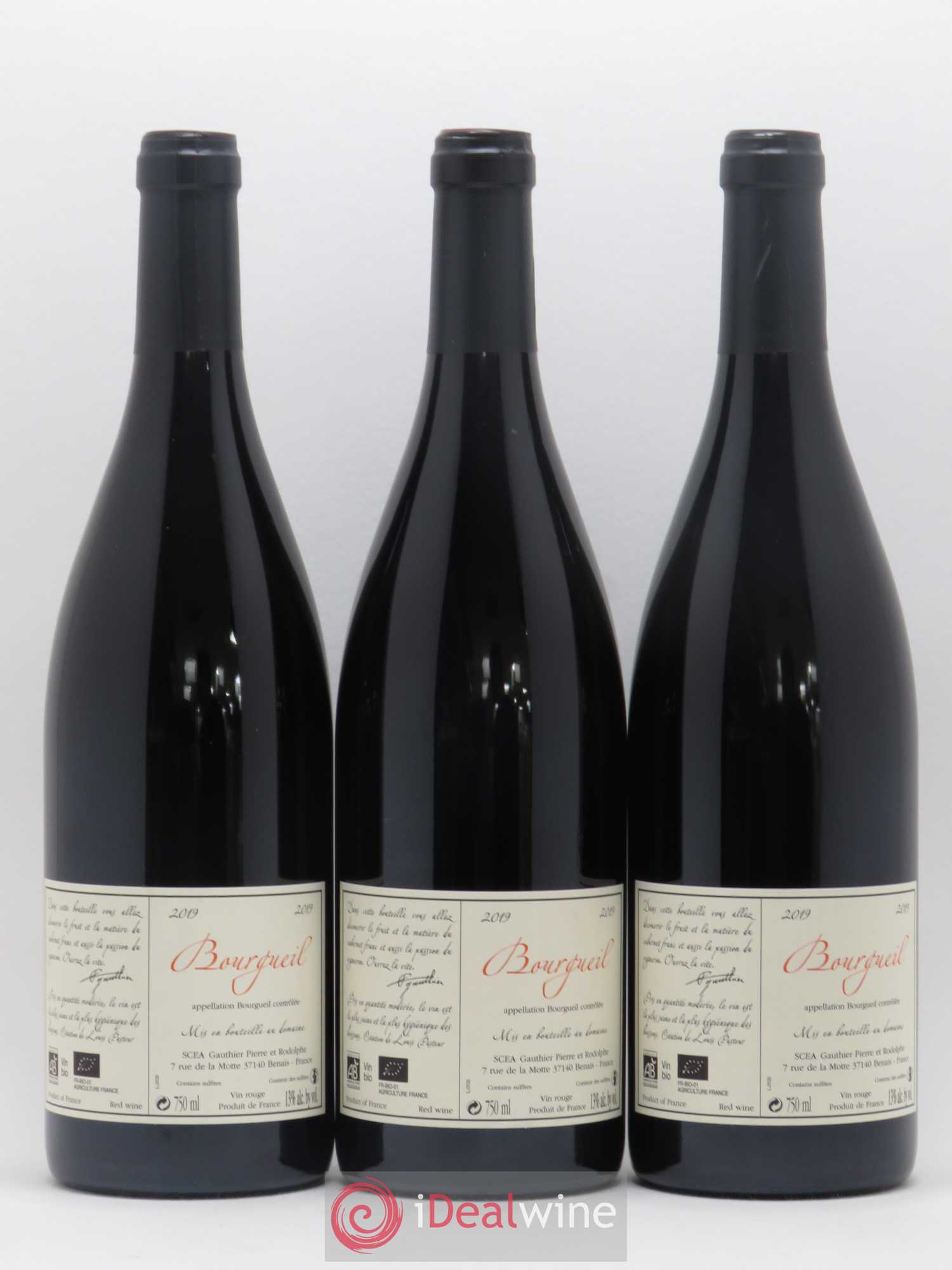 Bourgueil Jour de Soif Domaine du Bel Air  (sans prix de réserve) 2019 - Lot de 3 bouteilles - 1