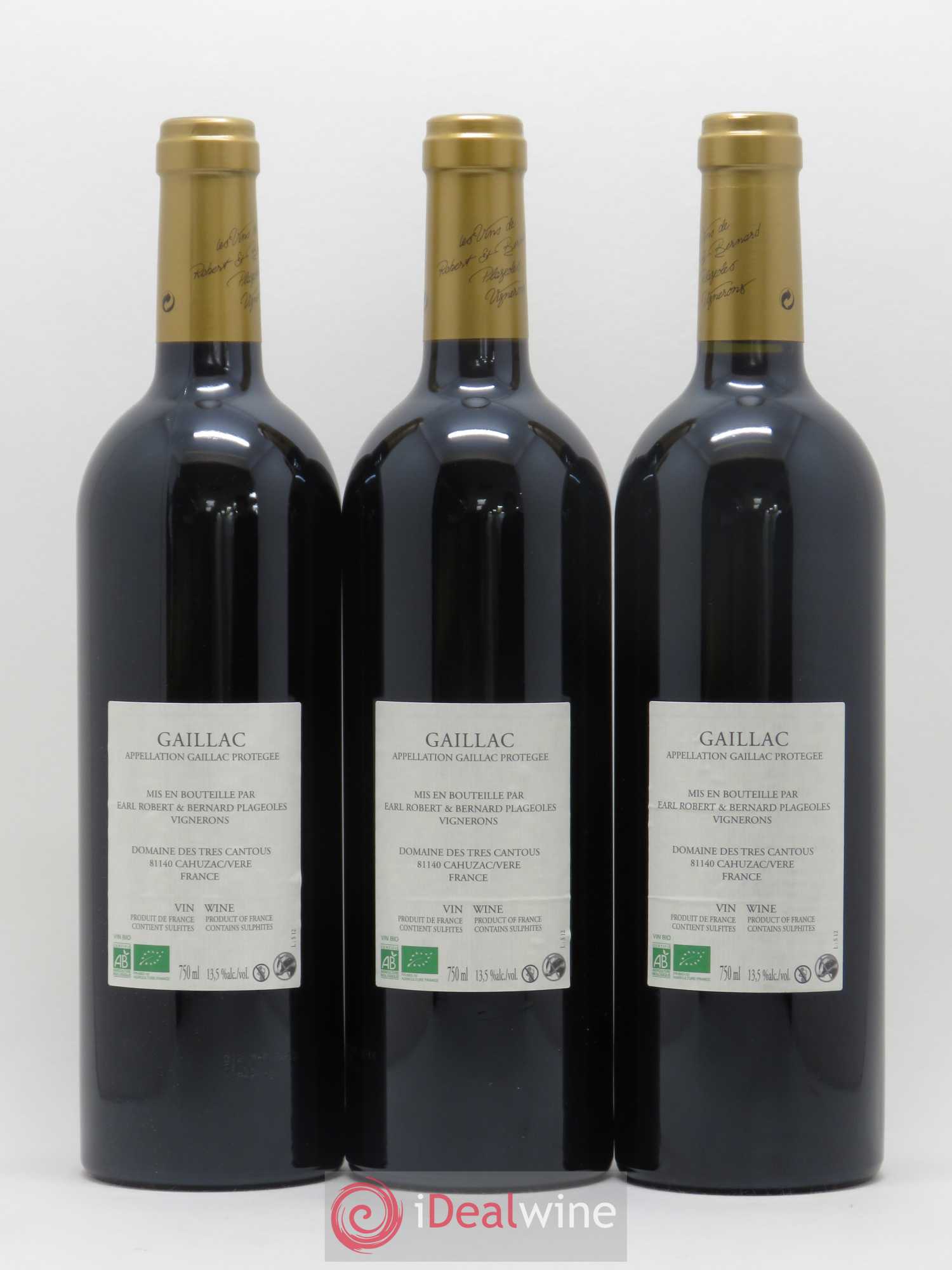 Gaillac Syrah Plageoles (sans prix de réserve) 2012 - Posten von 3 Flaschen - 1