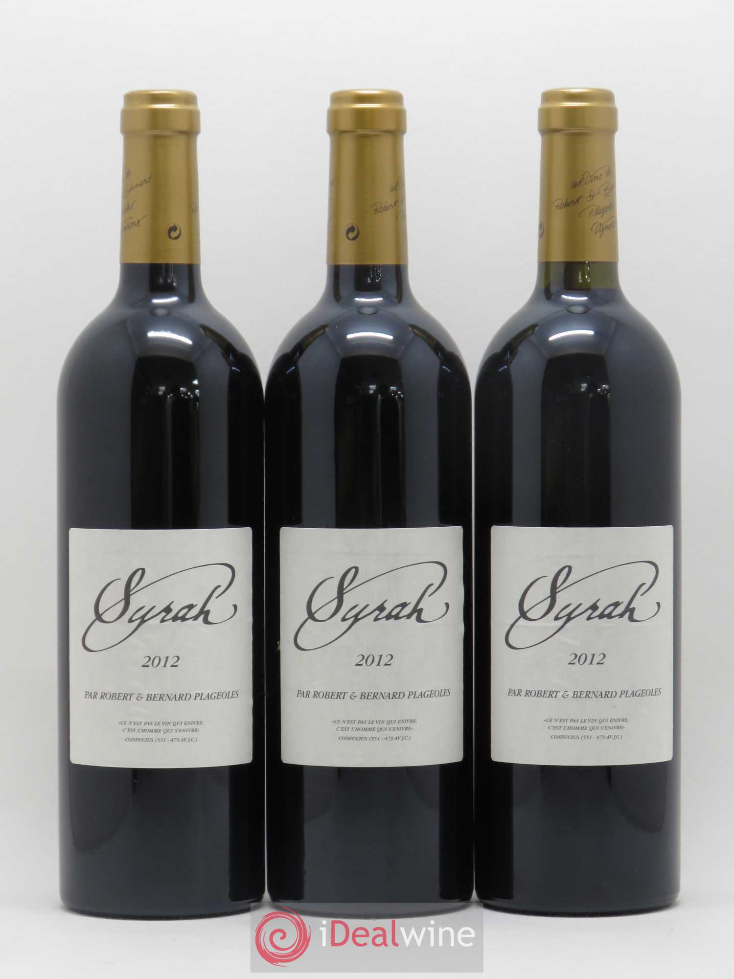 Gaillac Syrah Plageoles (sans prix de réserve) 2012 - Posten von 3 Flaschen - 0