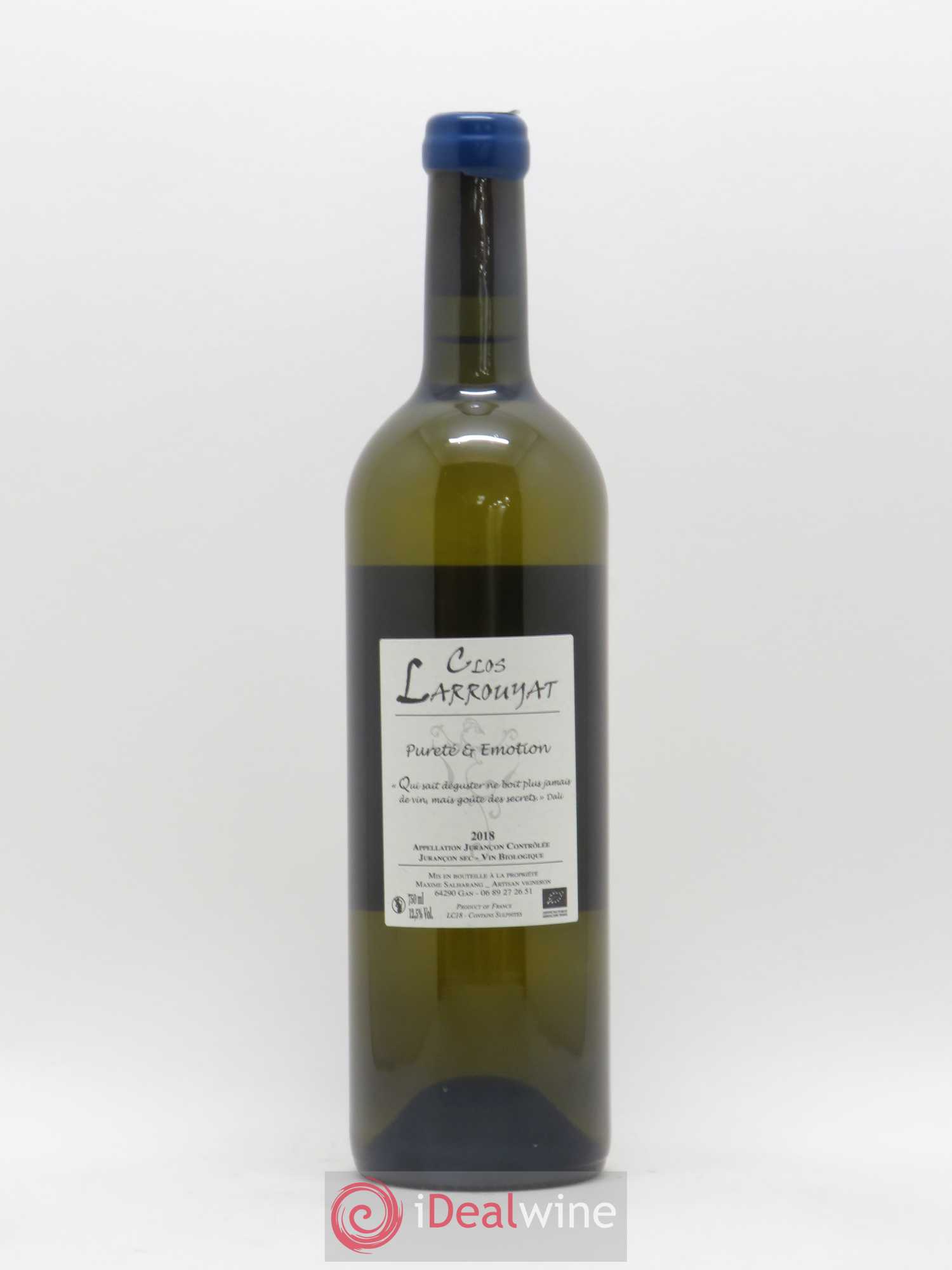 Jurançon Comète Clos Larrouyat (sans prix de réserve) 2018 - Posten von 1 Flasche - 1