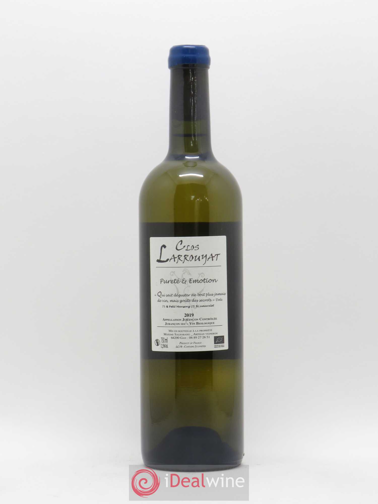 Jurançon Comète Clos Larrouyat (sans prix de réserve) 2019 - Lot de 1 bouteille - 1