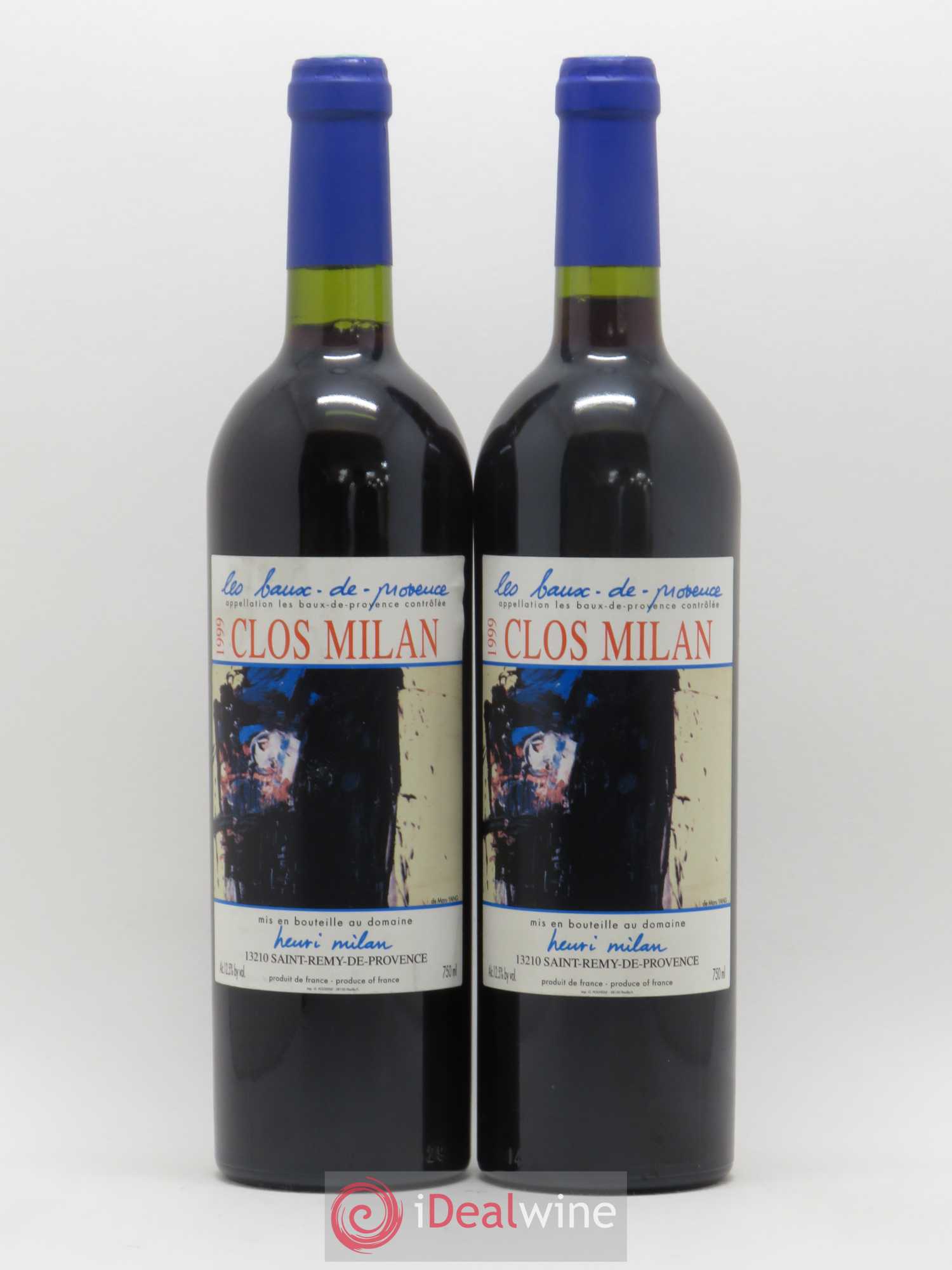 Baux de Provence Clos Milan Henri Milan 1999 - Lot de 2 bouteilles - 0
