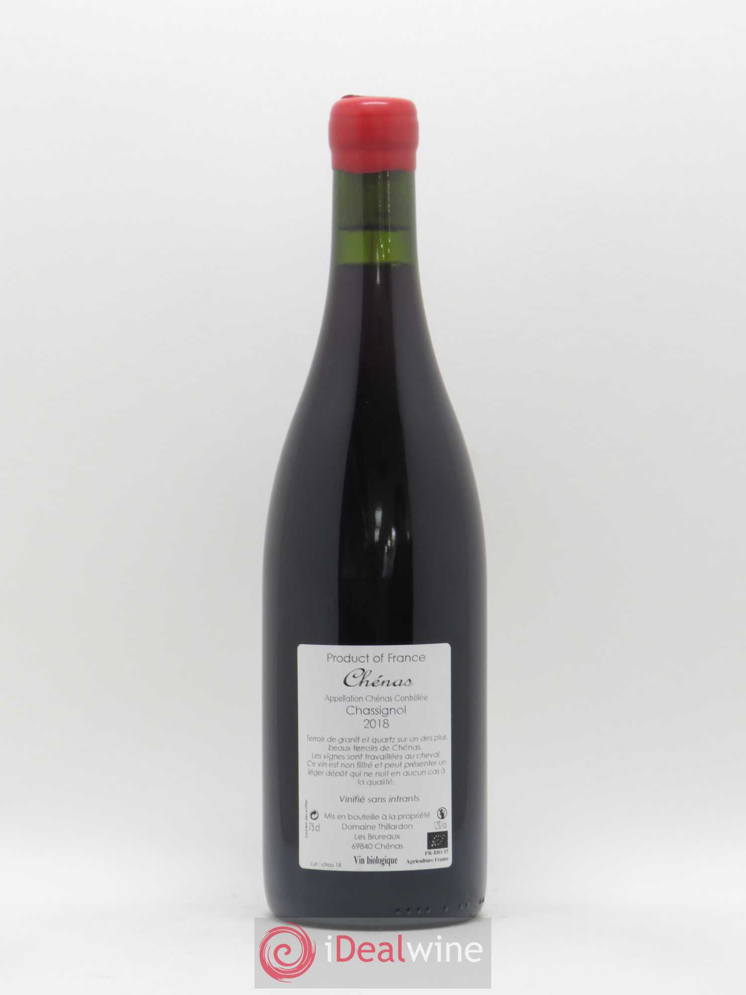 Chénas Chassignol Domaine Thillardon 2018 - Lot de 1 bouteille - 1