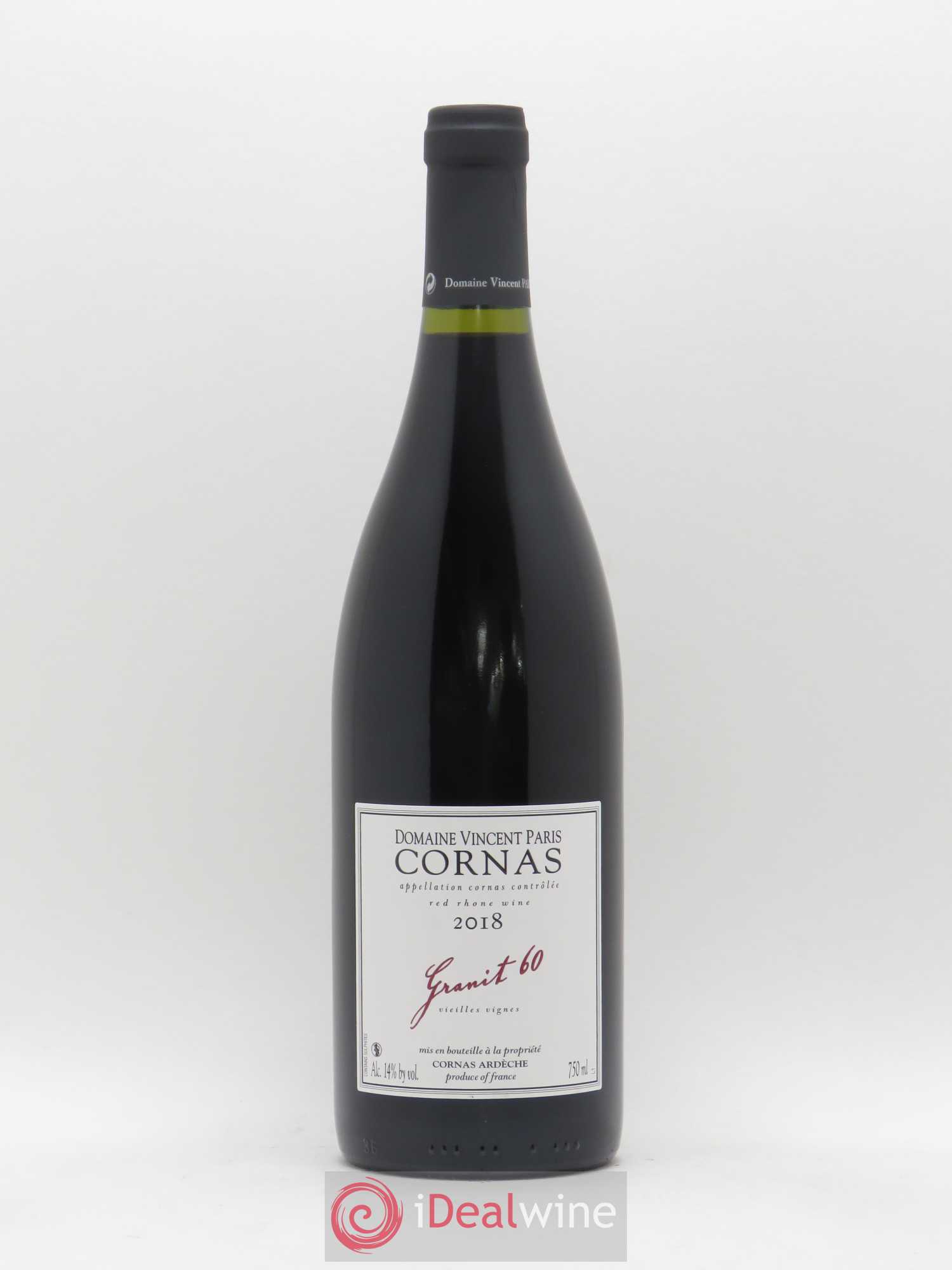 Cornas Granit 60 Vieilles Vignes Vincent Paris 2018 - Lot de 1 bouteille - 0