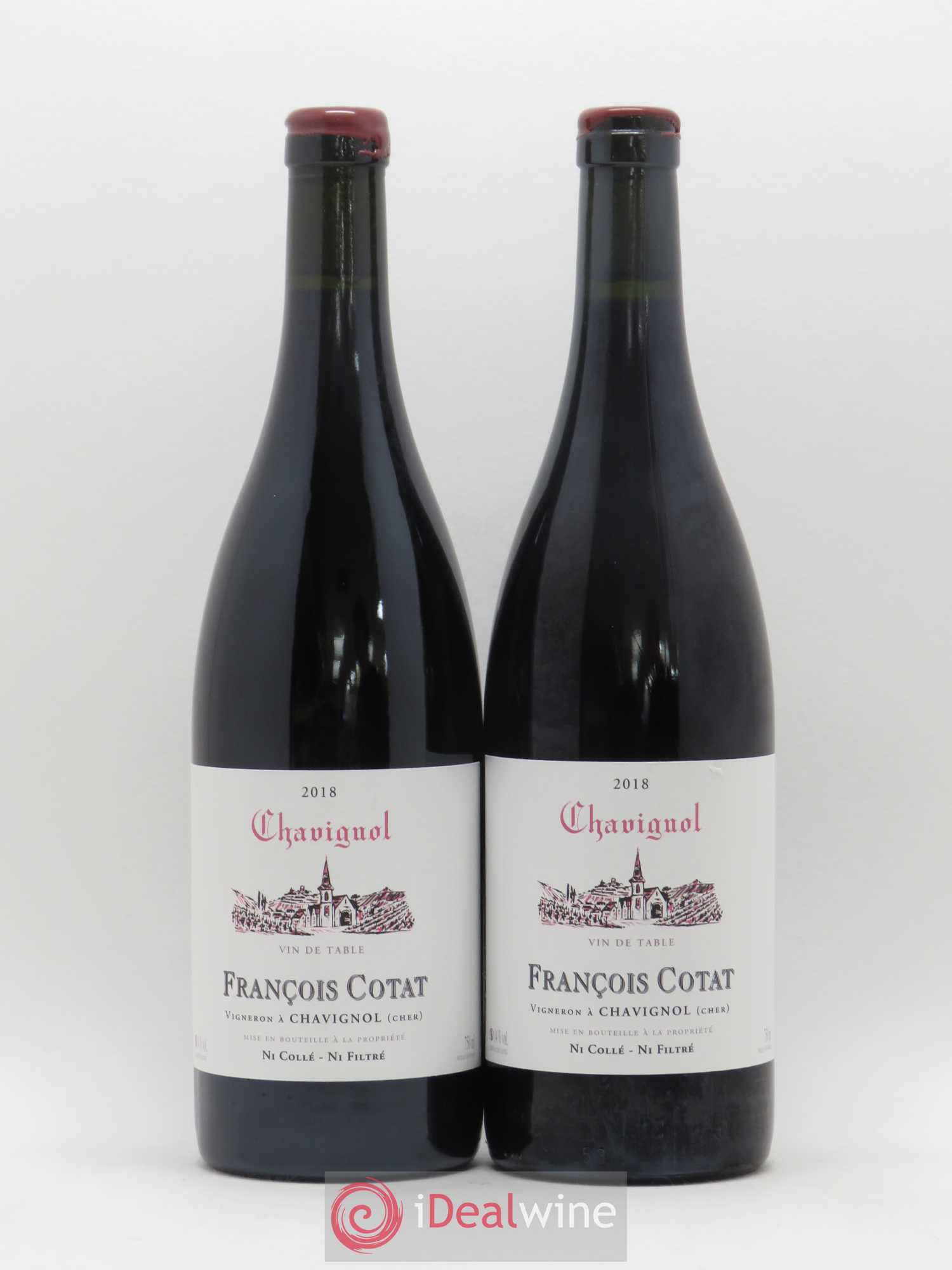 Vin de table - Chavignol François Cotat 2018 - Lot de 2 bouteilles - 0
