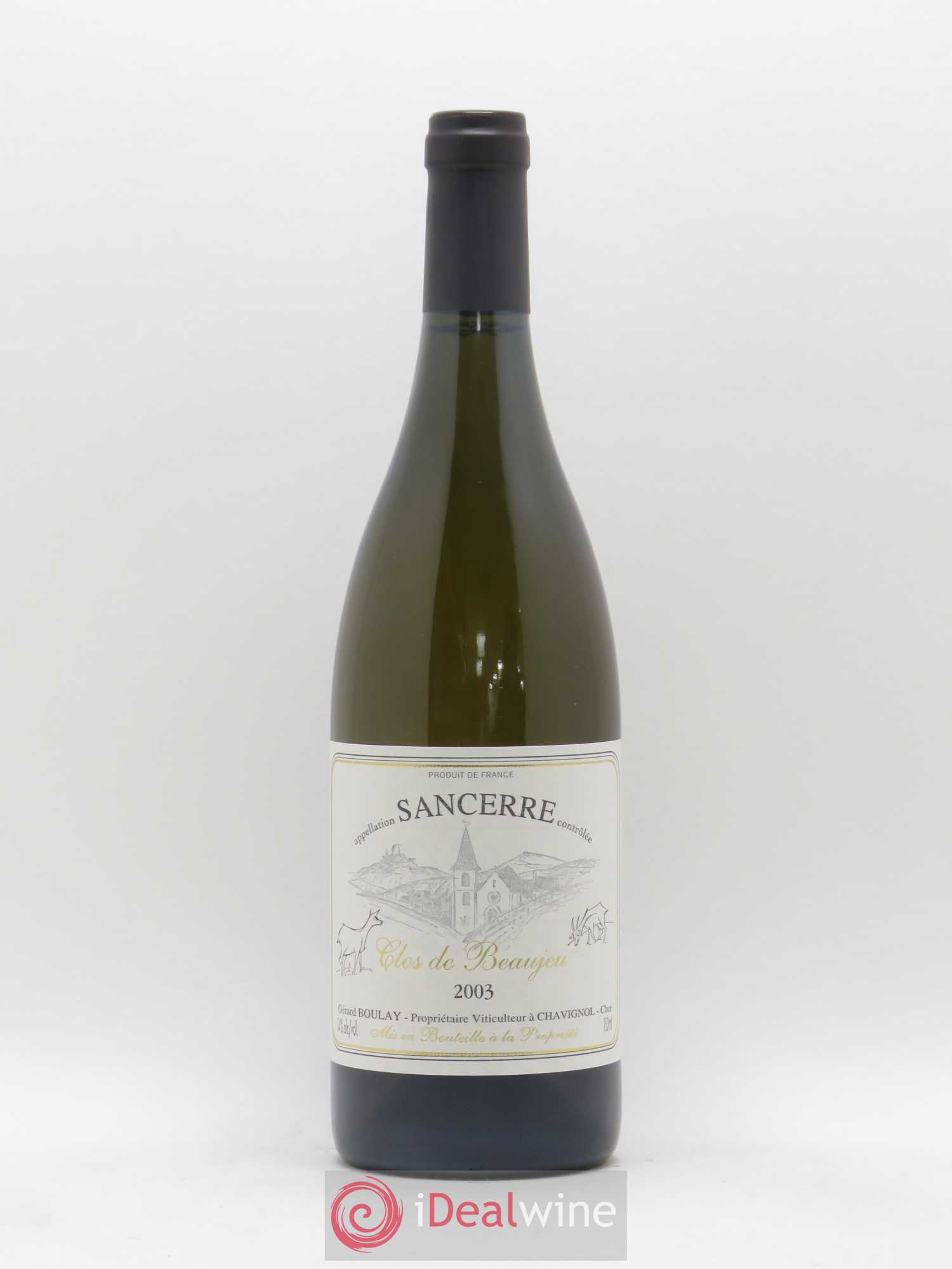 Sancerre Clos de Beaujeu Gérard Boulay 2003 - Lot de 1 bouteille - 0