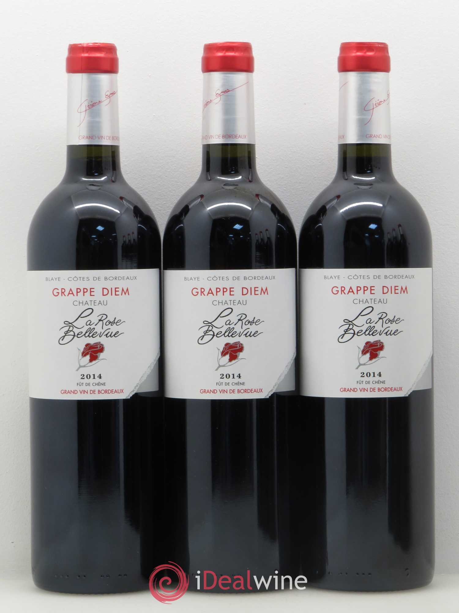 Premières-Côtes-de-Blaye (Blaye-Côtes-de-Bordeaux) Chateau La Rose Bellevue Grappe Diem (sans prix de réserve) 2014 - Lotto di 6 bottiglie - 1