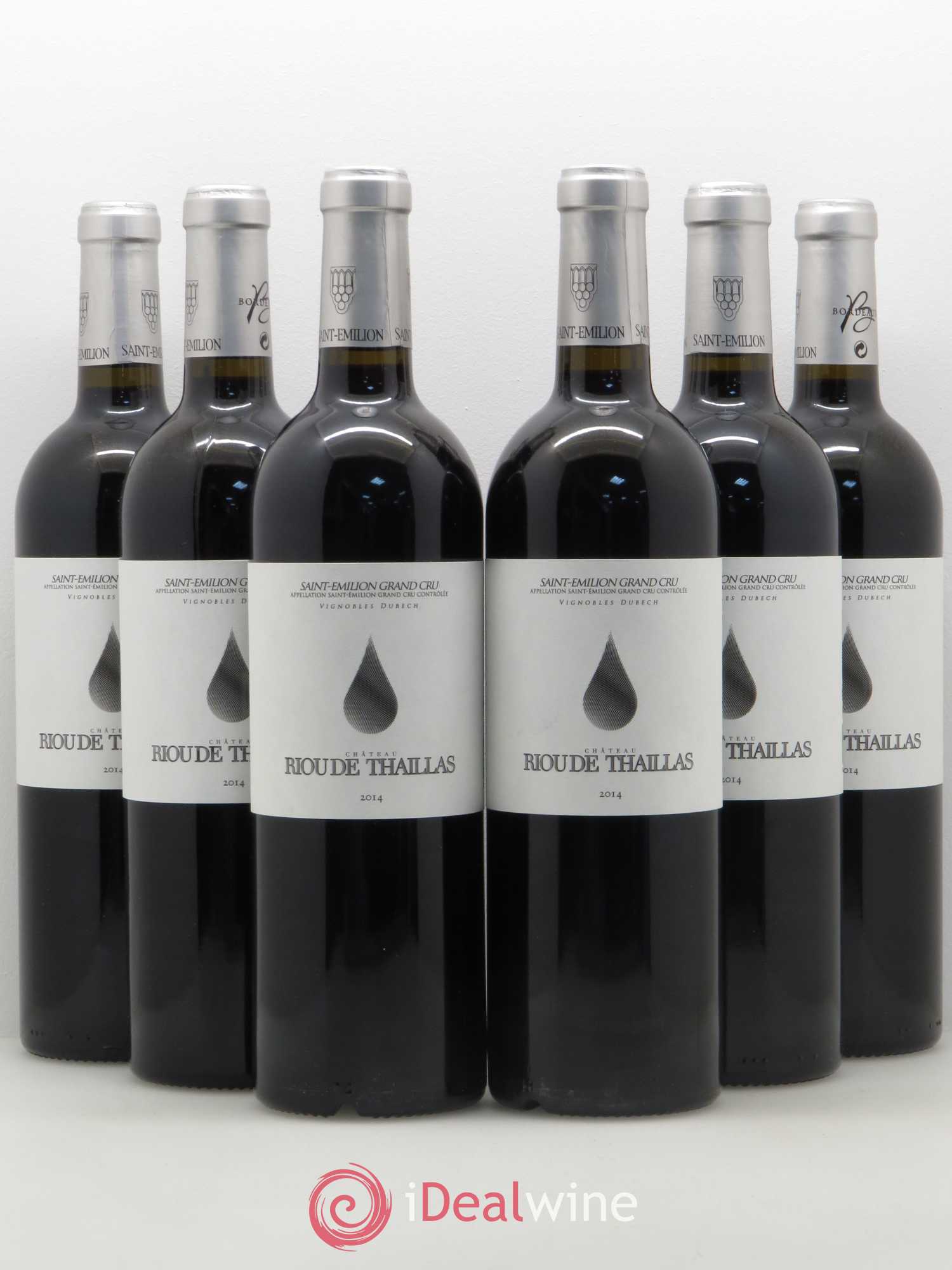 Saint-Émilion Grand Cru Chateau Riou de Thaillas (sans prix de réserve) 2014 - Posten von 6 Flaschen - 0