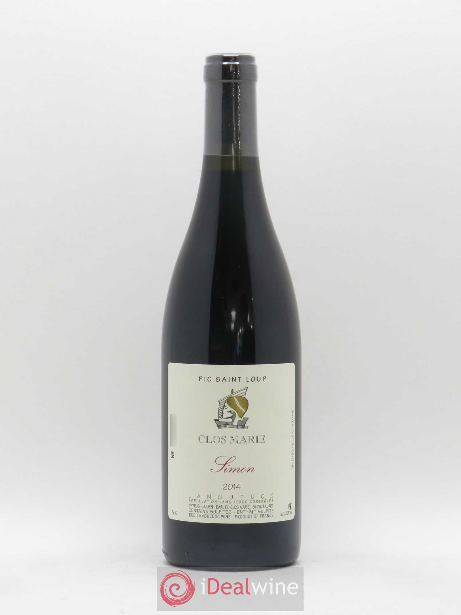 Pic Saint-Loup Clos Marie Cuvée Simon Christophe Peyrus et Françoise Julien 2014 - Lot de 1 bouteille - 0