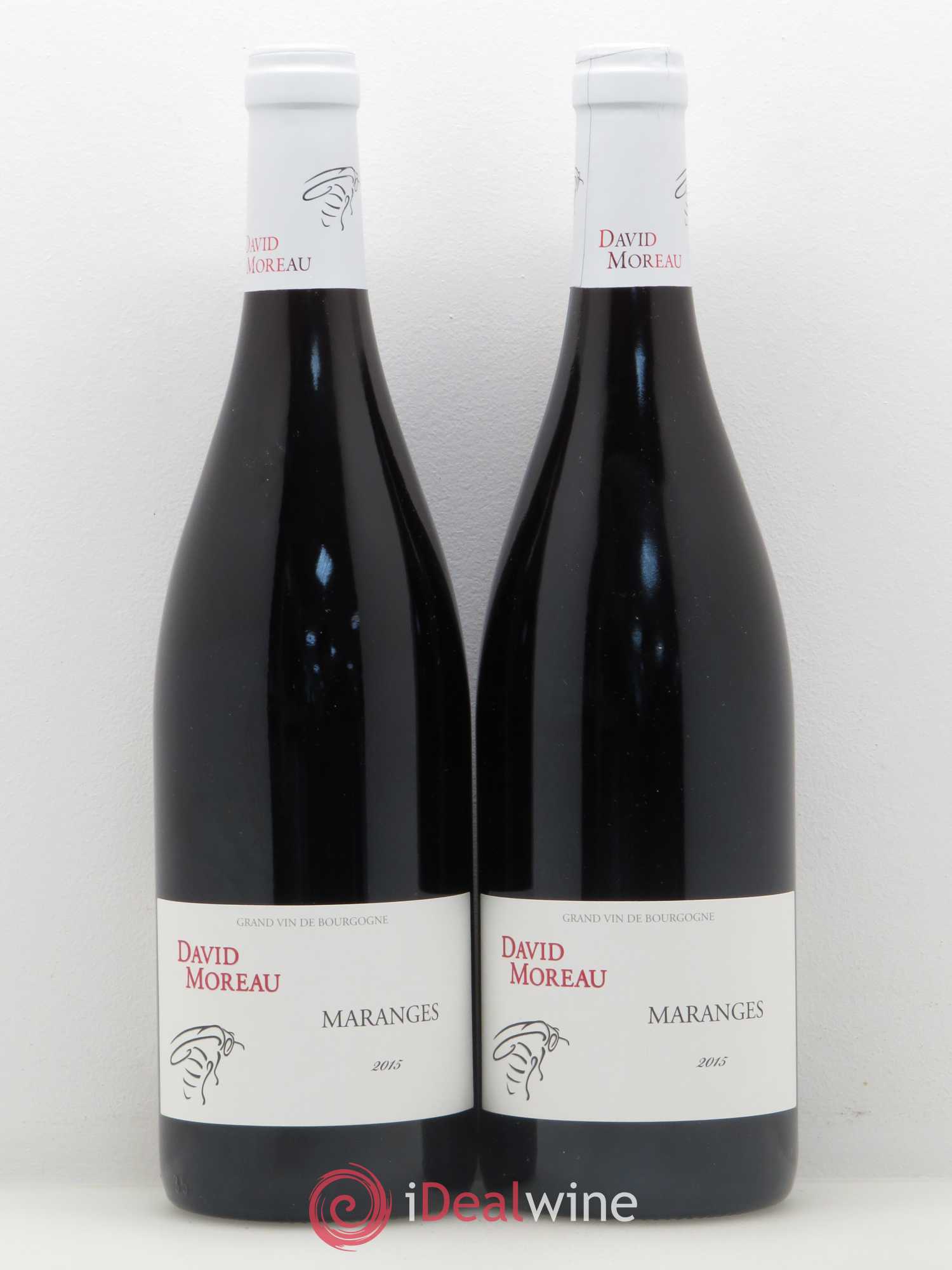 Maranges David Moreau (sans prix de réserve) 2015 - Posten von 2 Flaschen - 0