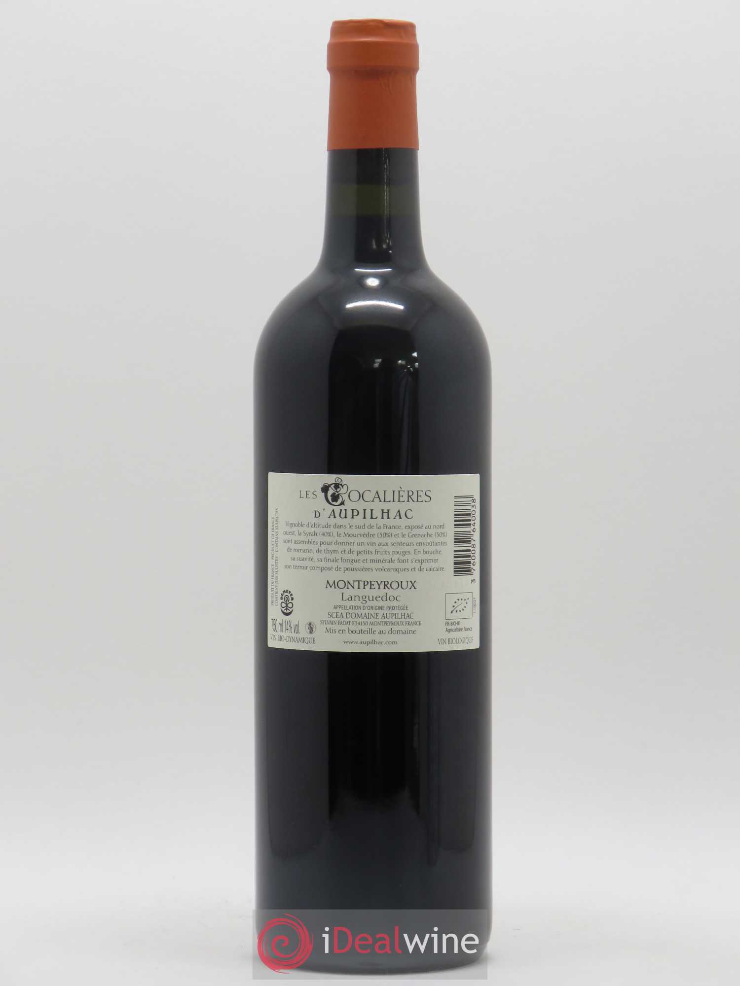Coteaux du Languedoc Aupilhac (Domaine d') Les Cocalières (sans prix de réserve) 2018 - Lot de 1 bouteille - 1