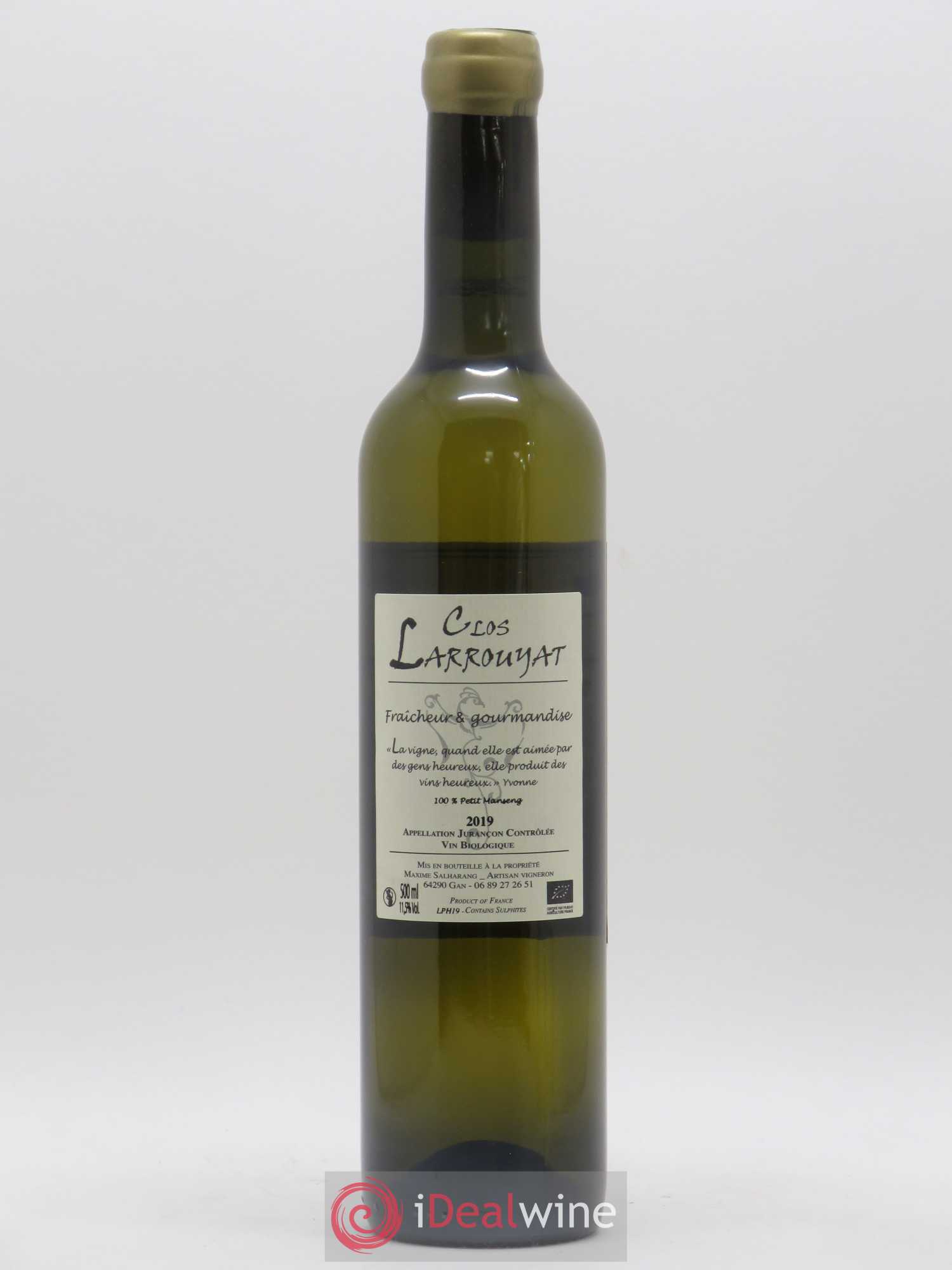 Jurançon Phoenix Clos Larrouyat 50cl (sans prix de réserve) 2019 - Posten von 1 Flasche - 1
