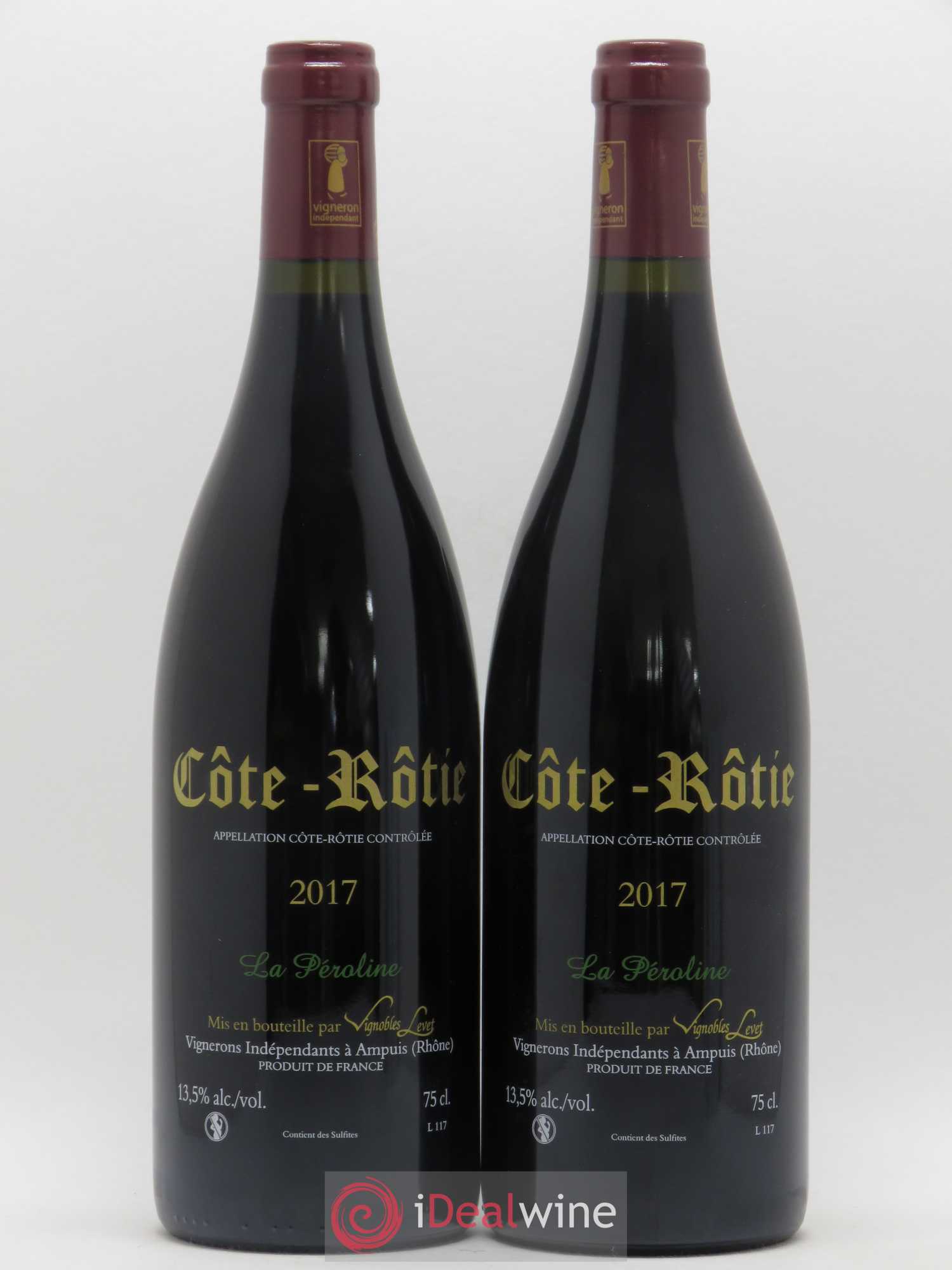 Côte-Rôtie La Péroline Vignobles Levet 2017 - Lot de 2 bouteilles - 1