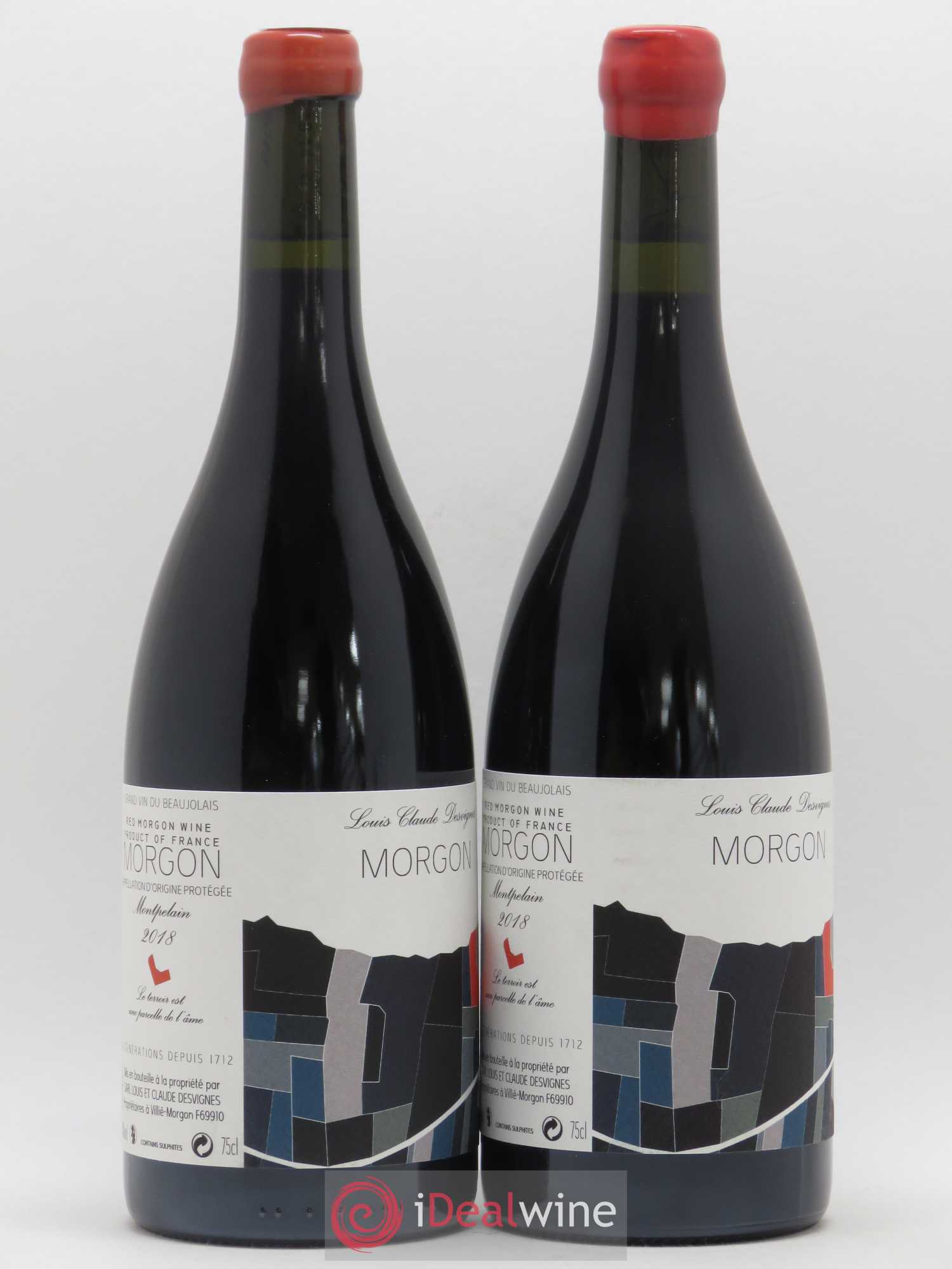 Morgon Montpelain Louis-Claude Desvignes (sans prix de réserve) 2018 - Lot de 2 bouteilles - 0