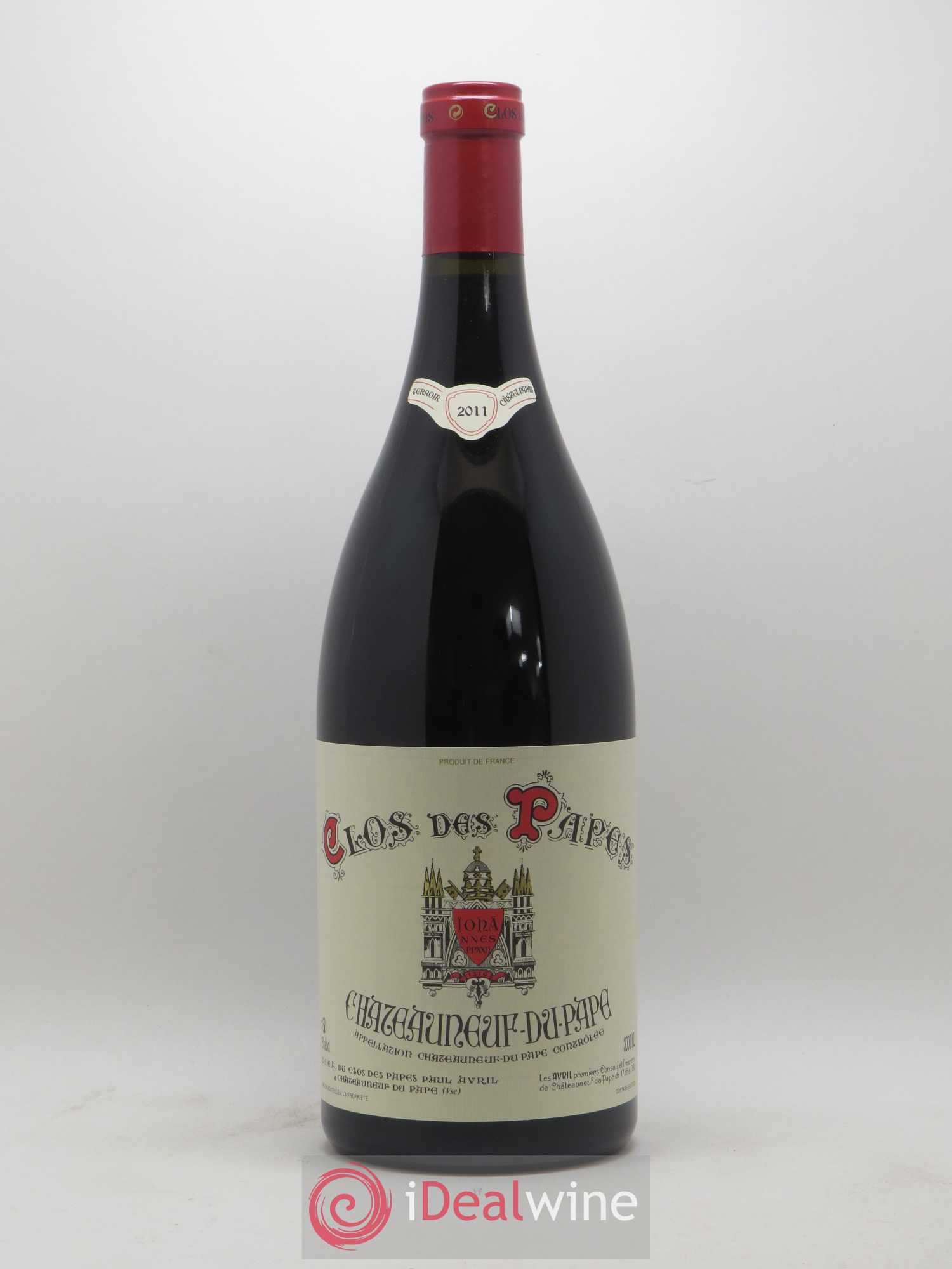 Châteauneuf-du-Pape Clos des Papes - Paul Avril 2011 - Lot de 1 double magnum - 0