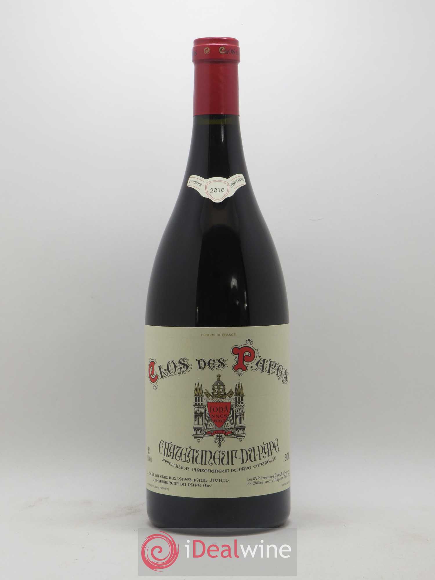 Châteauneuf-du-Pape Clos des Papes - Paul Avril 2010 - Lot de 1 double magnum - 0