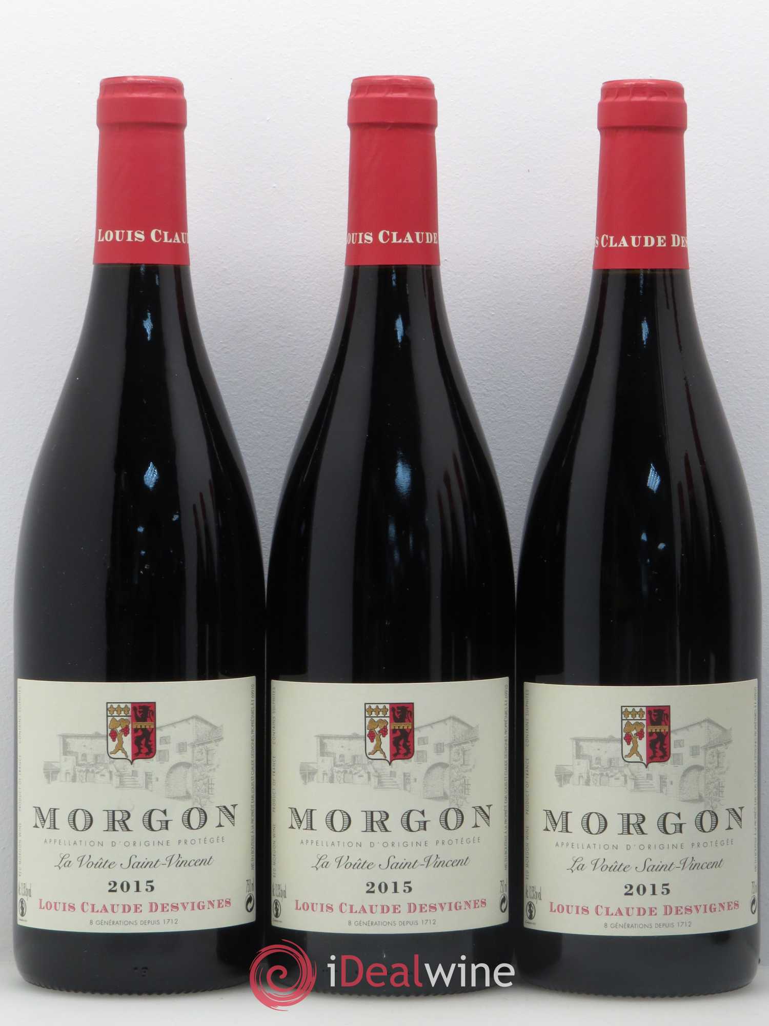 Morgon La Voûte Saint Vincent Louis-Claude Desvignes (senza prezzo di riserva) 2015 - Lotto di 6 bottiglie - 1