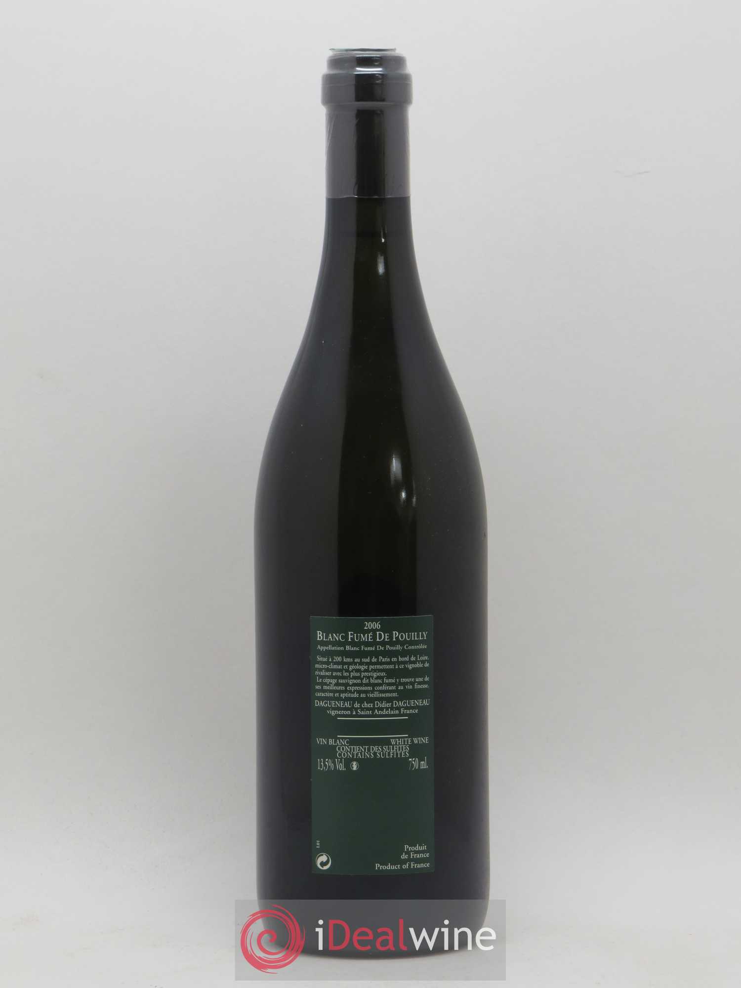 Vin de France (anciennement Pouilly-Fumé) Silex Dagueneau (Domaine Didier - Louis-Benjamin) 2006 - Lot de 1 bouteille - 1