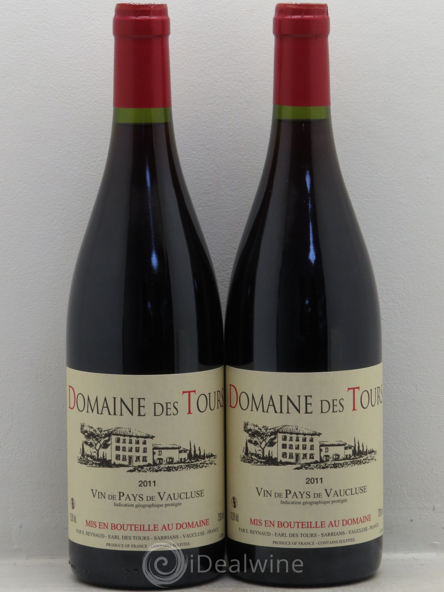 Divers VdP du Vaucluse Domaine des Tours 2011 - Posten von 2 Flaschen - 0