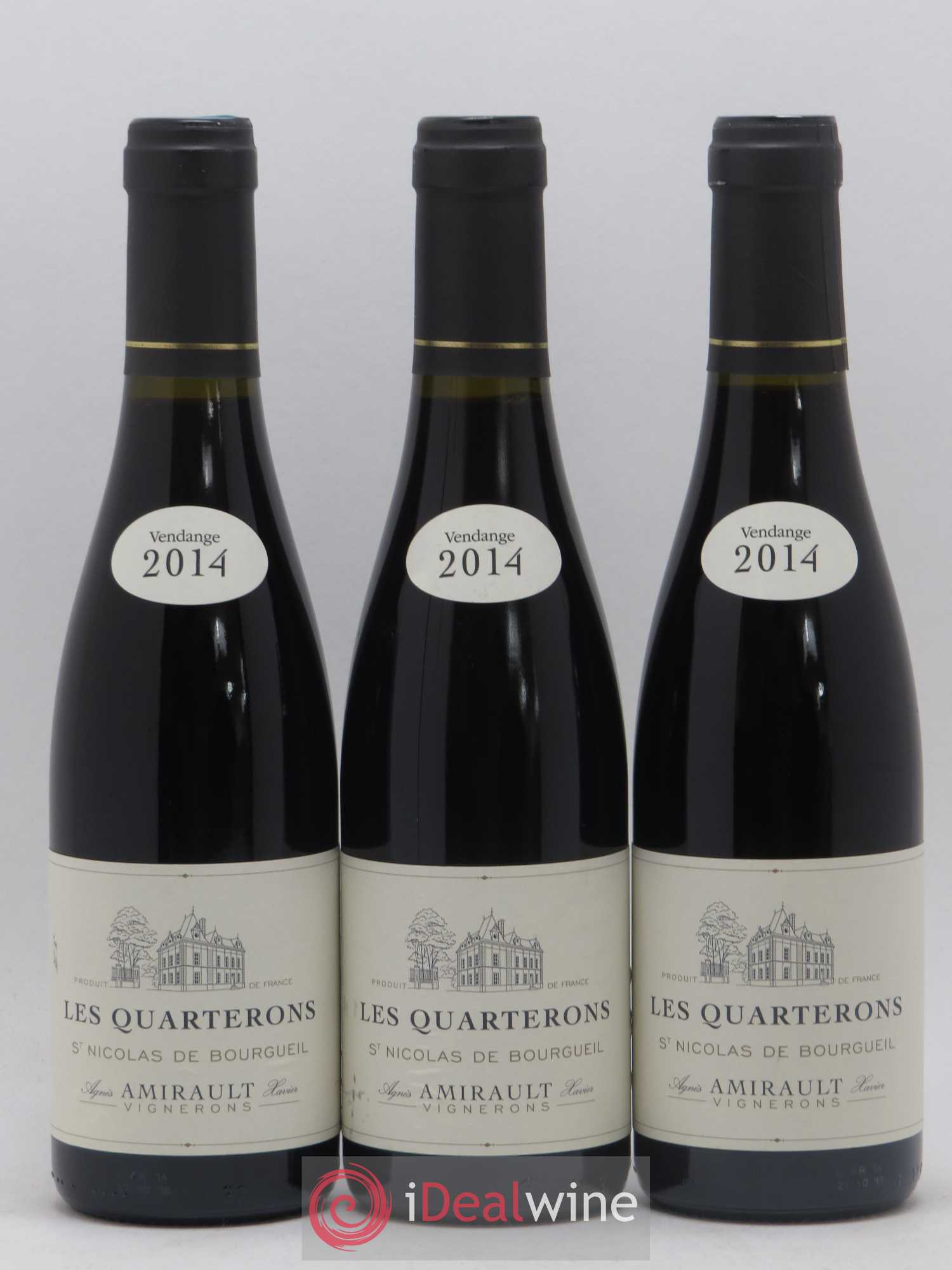 Saint-Nicolas de Bourgueil Les Quarterons Agnès et Xavier Amirault  (sans prix de réserve) 2014 - Lot de 6 demi bouteilles - 2