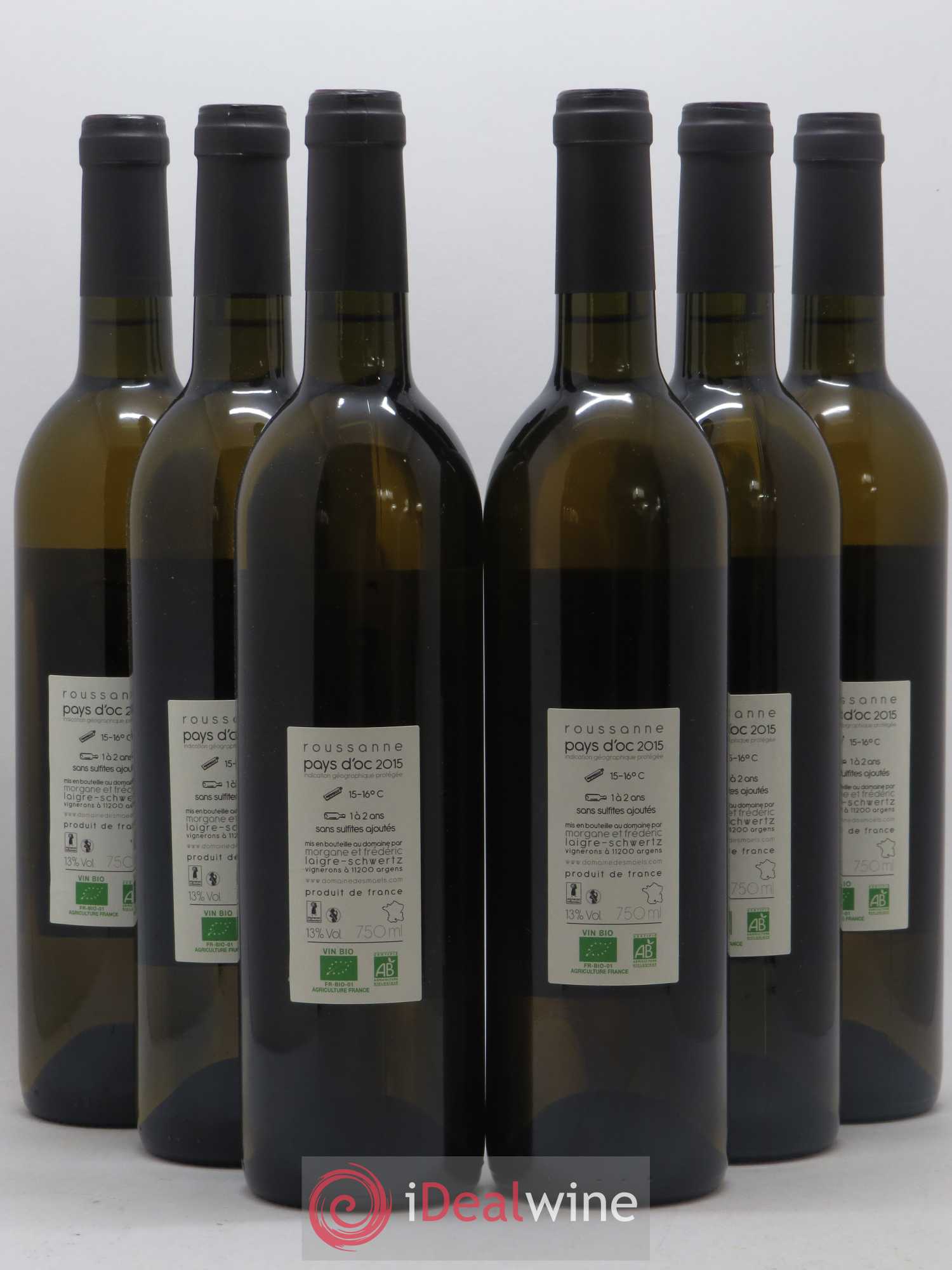 Pays d'Oc Le M des Maels Domaine des Maels (sans prix de réserve) 2015 - Posten von 6 Flaschen - 1