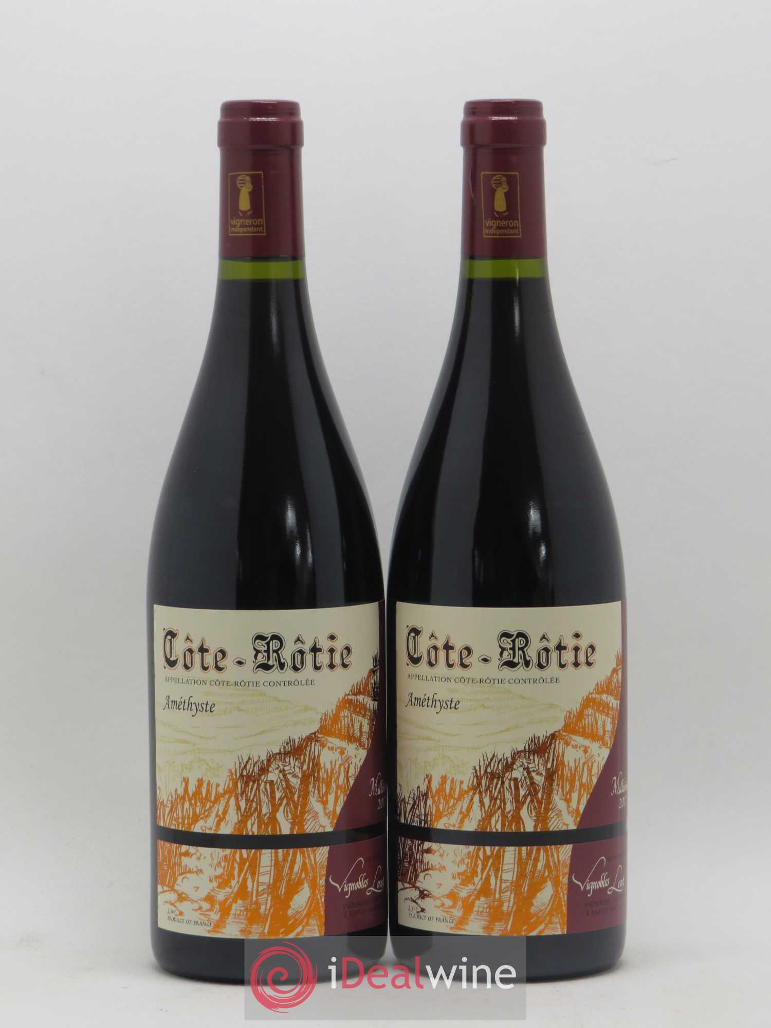 Côte-Rôtie Améthyste Vignobles Levet 2017 - Lot de 2 bouteilles - 0