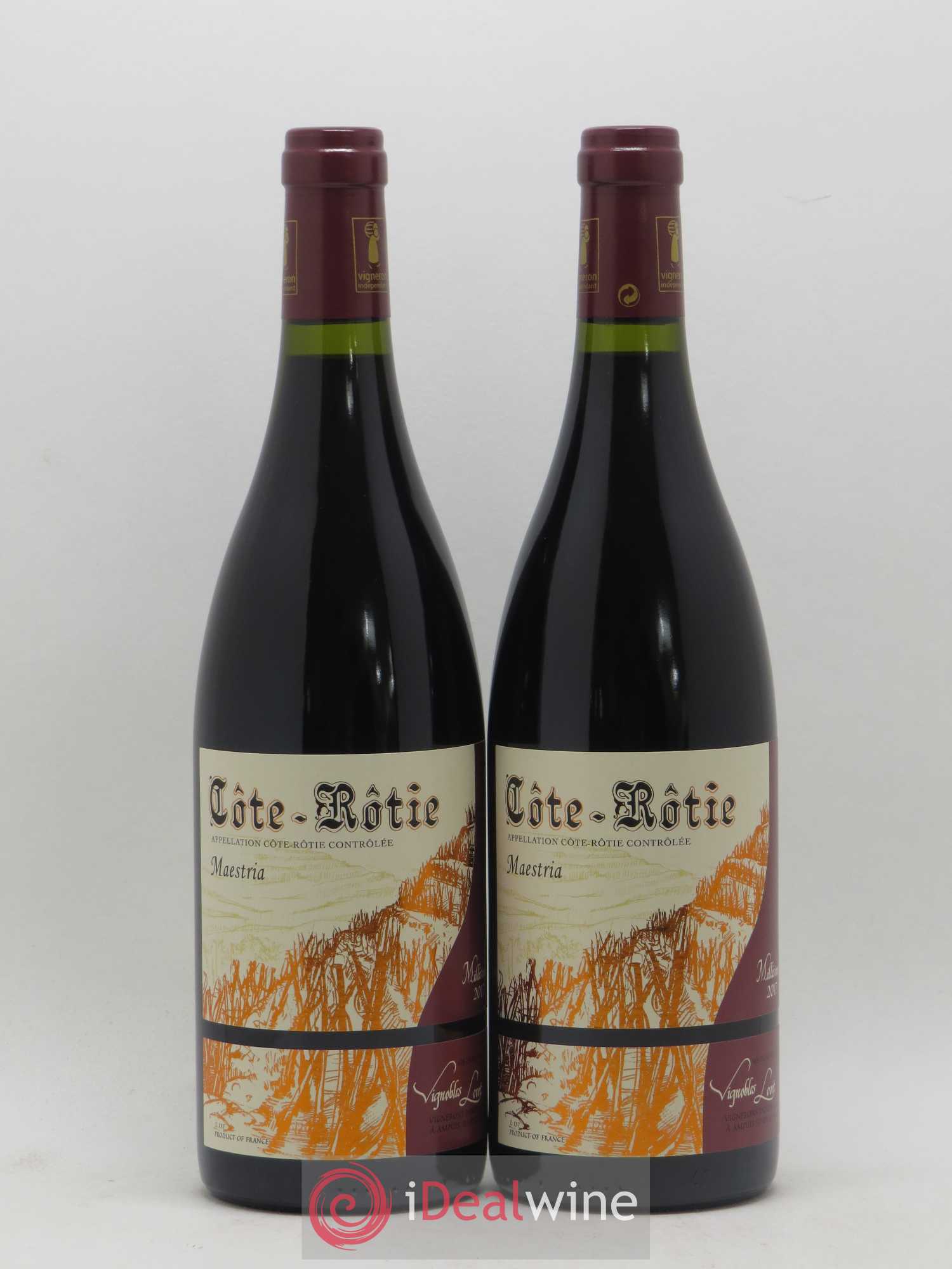Côte-Rôtie Maestria Vignobles Levet 2017 - Lot de 2 bouteilles - 0