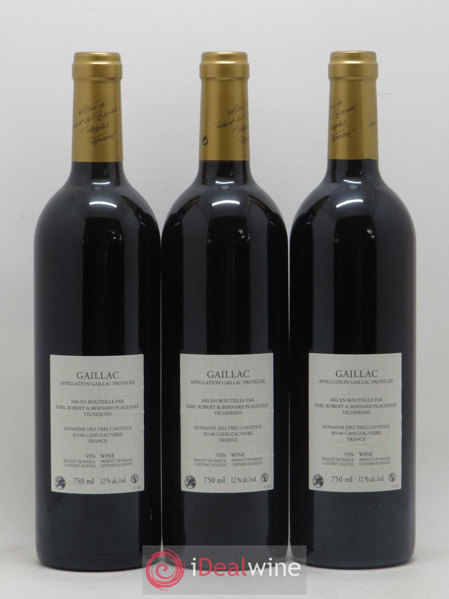 Gaillac Braucol Domaine Plageoles (sans prix de réserve) 2013 - Posten von 3 Flaschen - 1