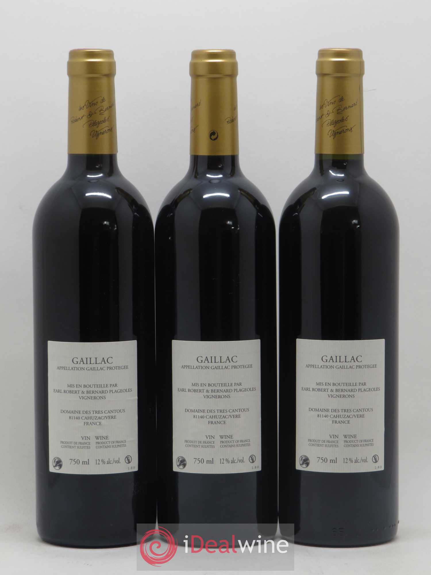 Gaillac Braucol Domaine Plageoles (sans prix de réserve) 2013 - Posten von 3 Flaschen - 1