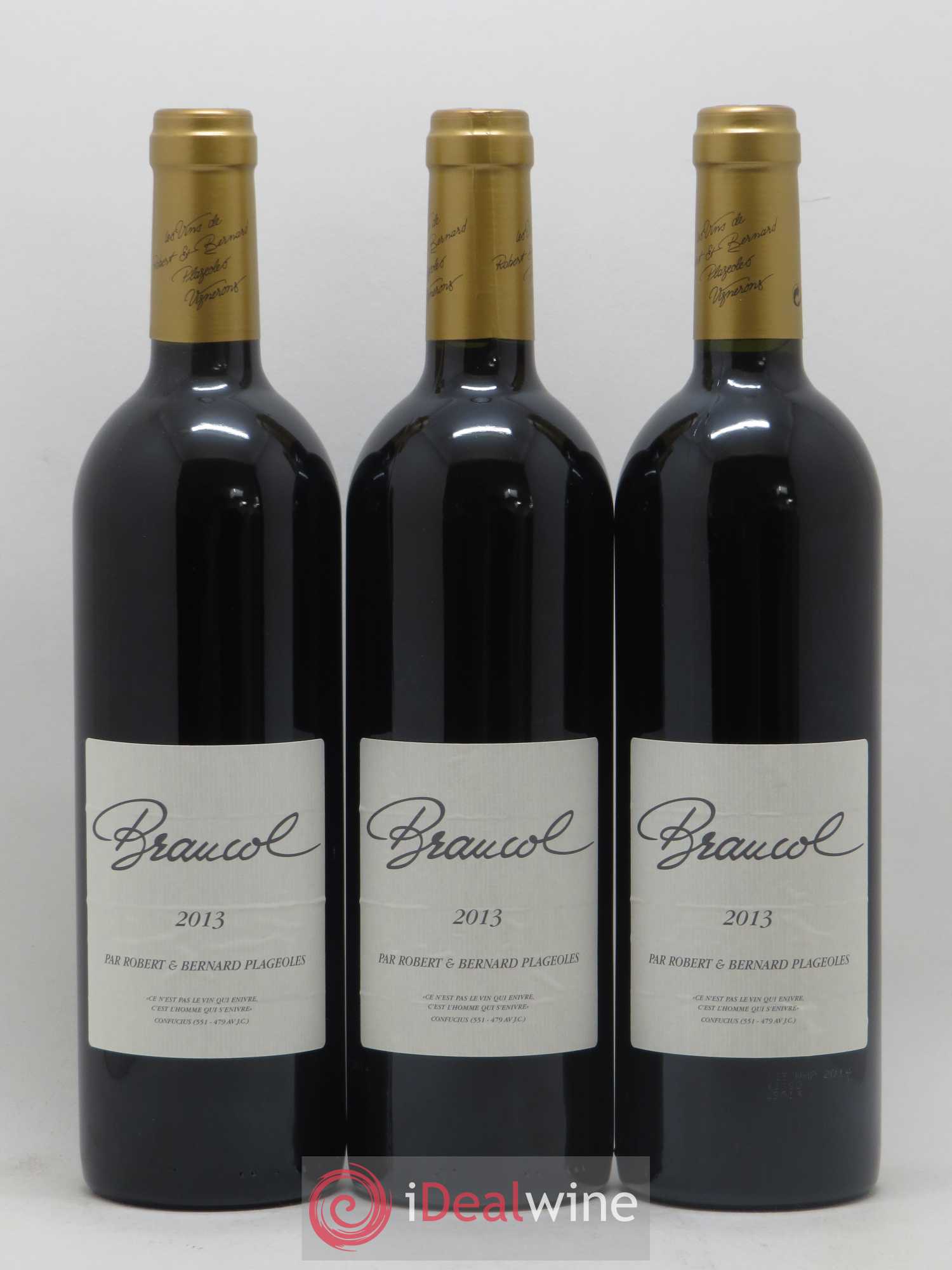Gaillac Braucol Domaine Plageoles (sans prix de réserve) 2013 - Posten von 3 Flaschen - 0