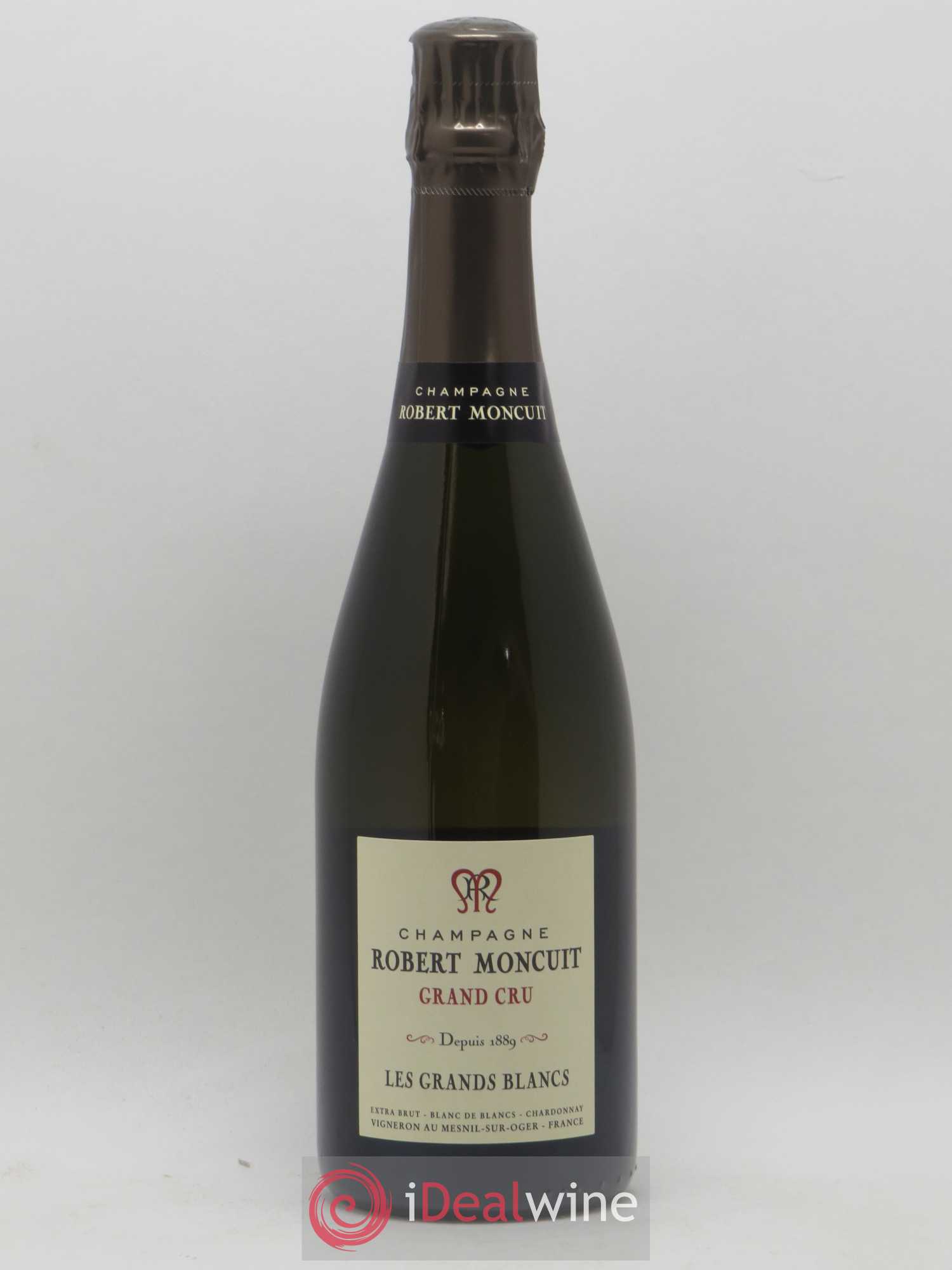 Champagne Grand Cru Extra Brut Robert Moncuit Les Grands Blancs - Posten von 1 Flasche - 0