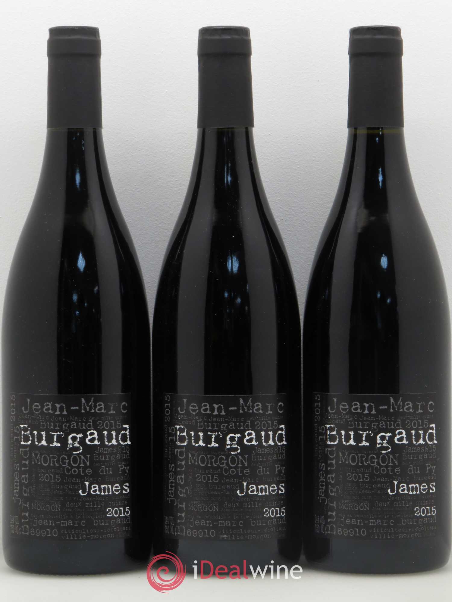 Morgon Côte du Py James Jean-Marc Burgaud (Domaine) 2015 - Lot de 3 bouteilles - 0