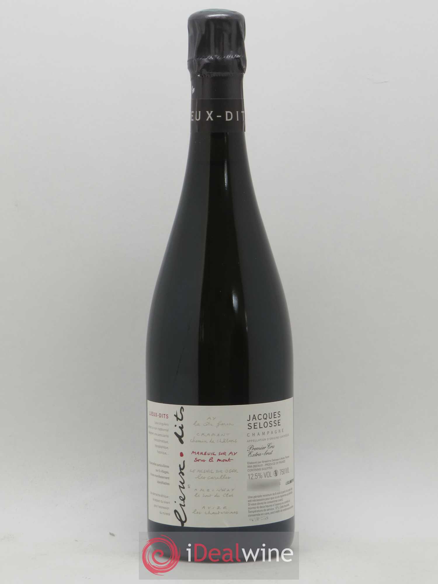 Mareuil sur Ay Sous le Mont Extra-Brut Jacques Selosse - Lot de 1 bouteille - 0
