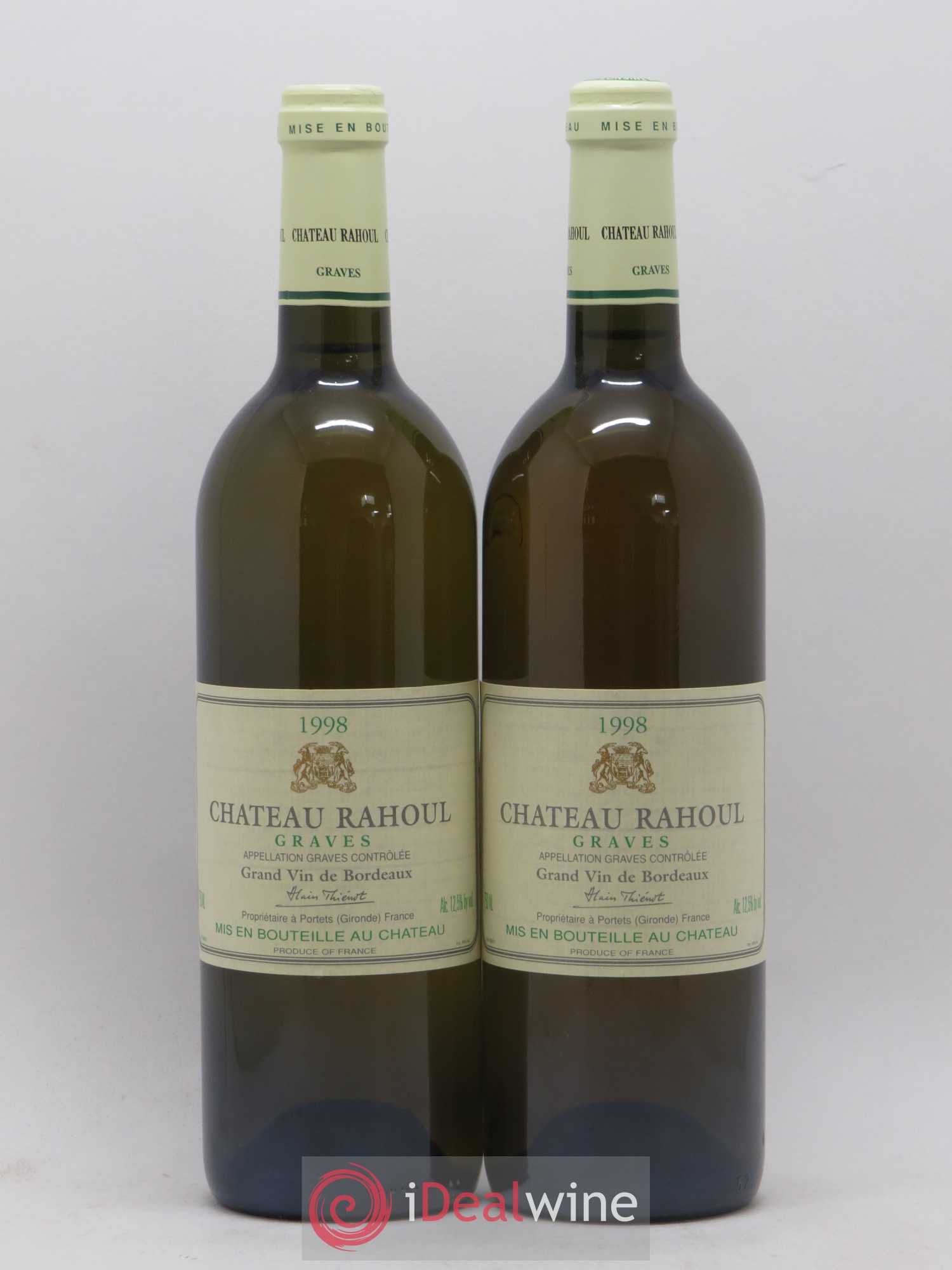 Château Rahoul (sans prix de réserve) 1998 - Lot de 2 bouteilles - 0