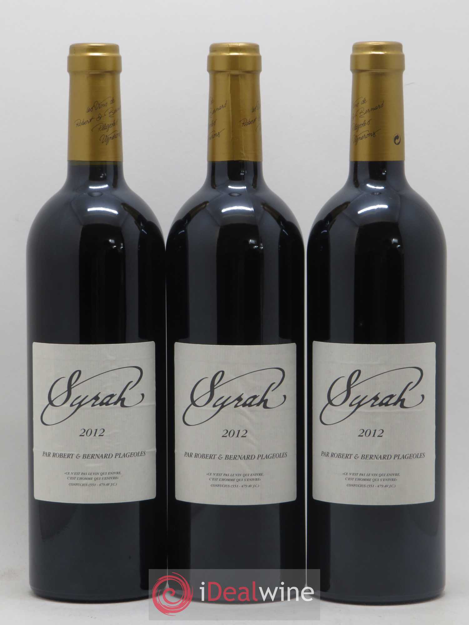 Gaillac Syrah Domaine Plageoles (sans prix de réserve) 2012 - Posten von 3 Flaschen - 0